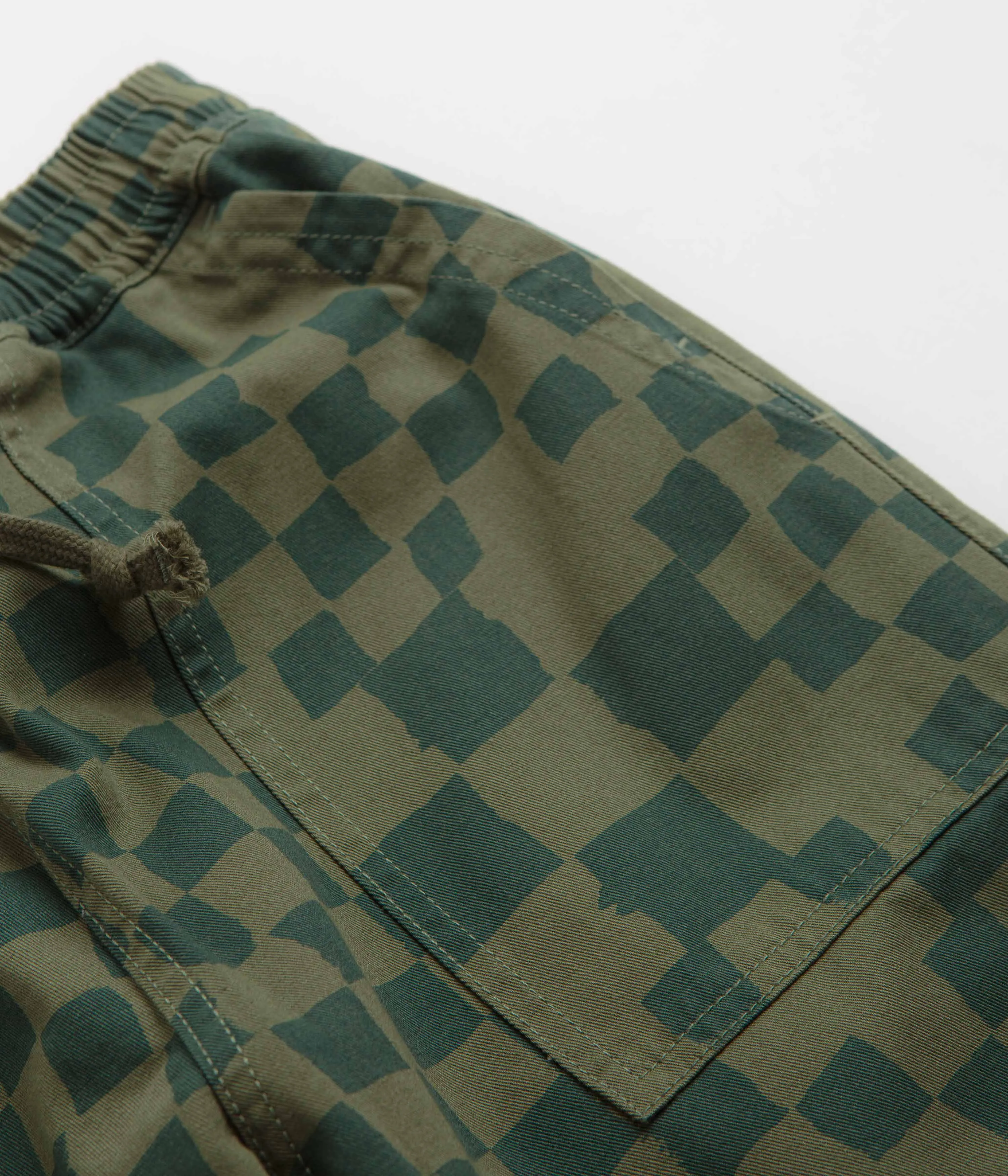 Service Works Printed Chef Pants - Olive Checker