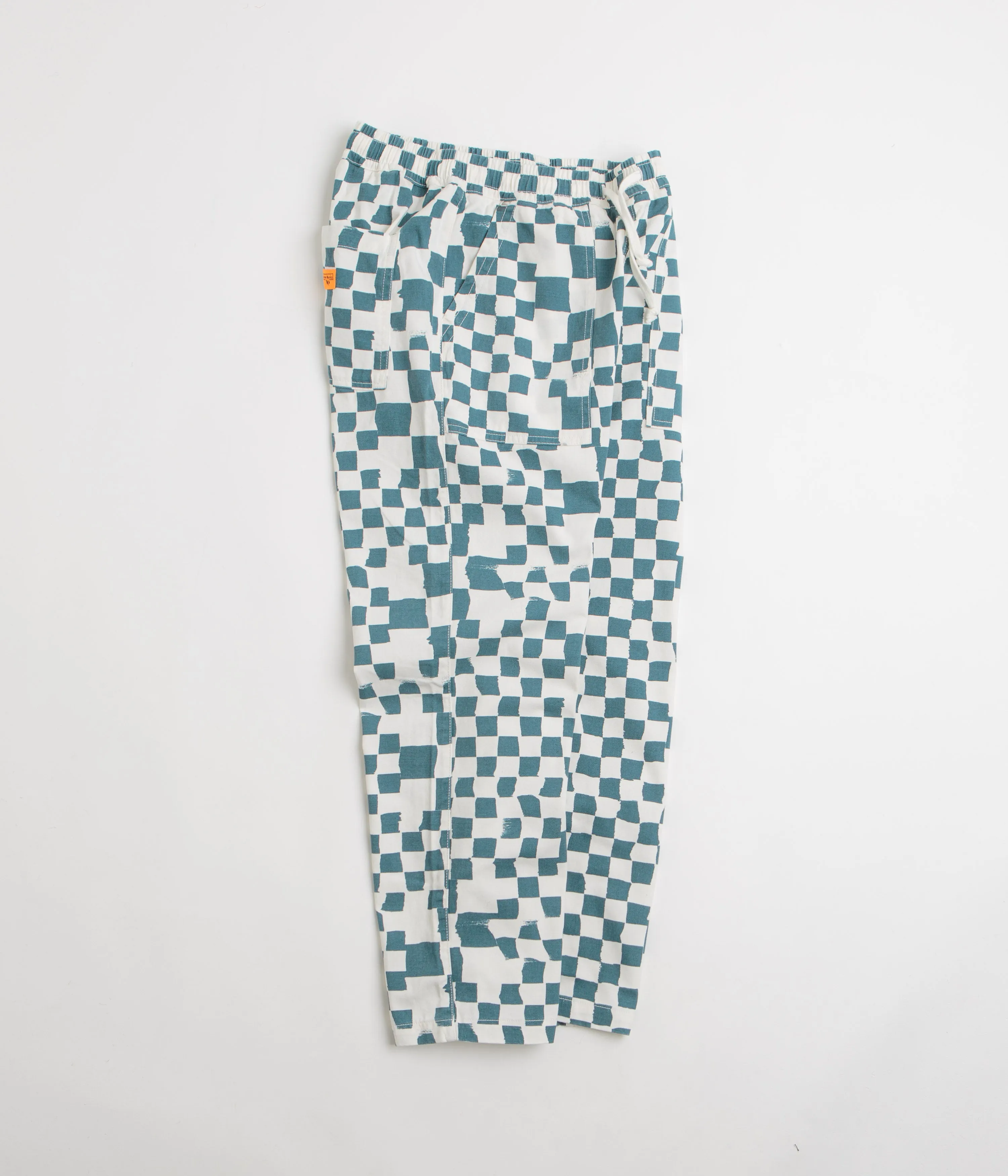 Service Works Printed Chef Pants - Teal Checker