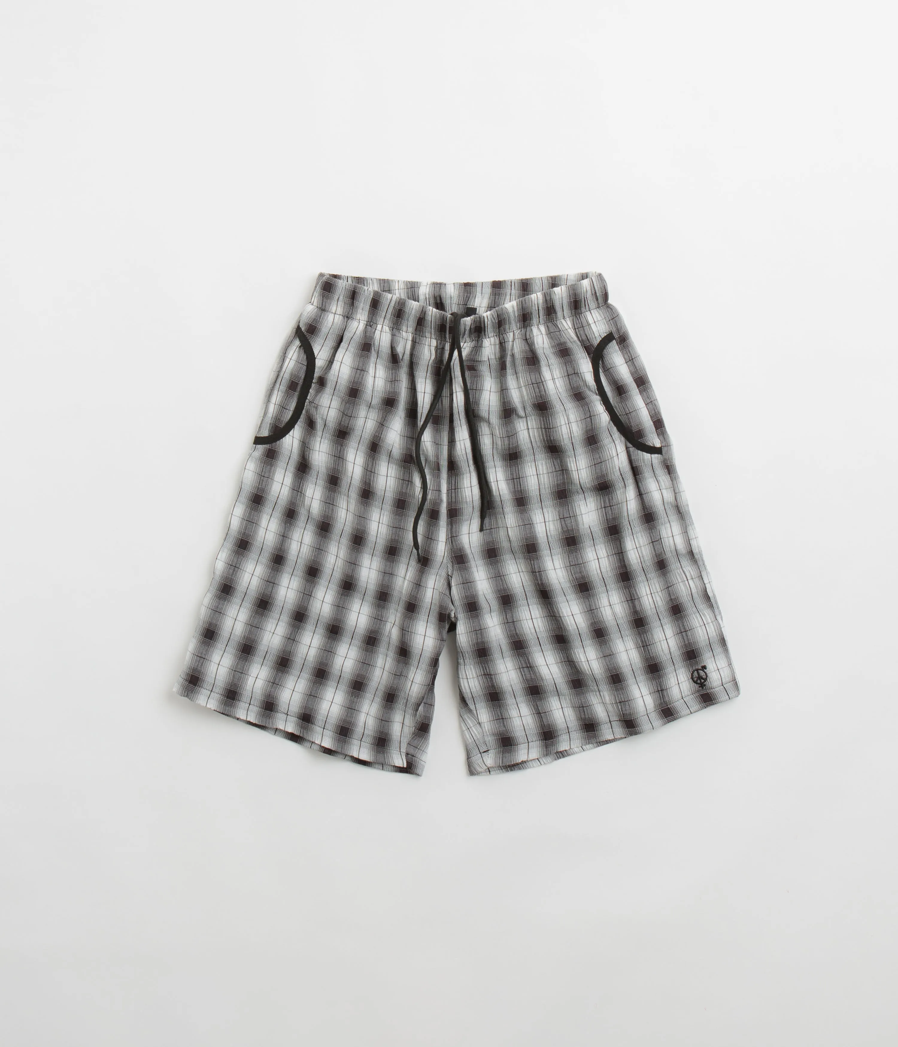 Sexhippies Seersucker Plaid Shorts - Black / White