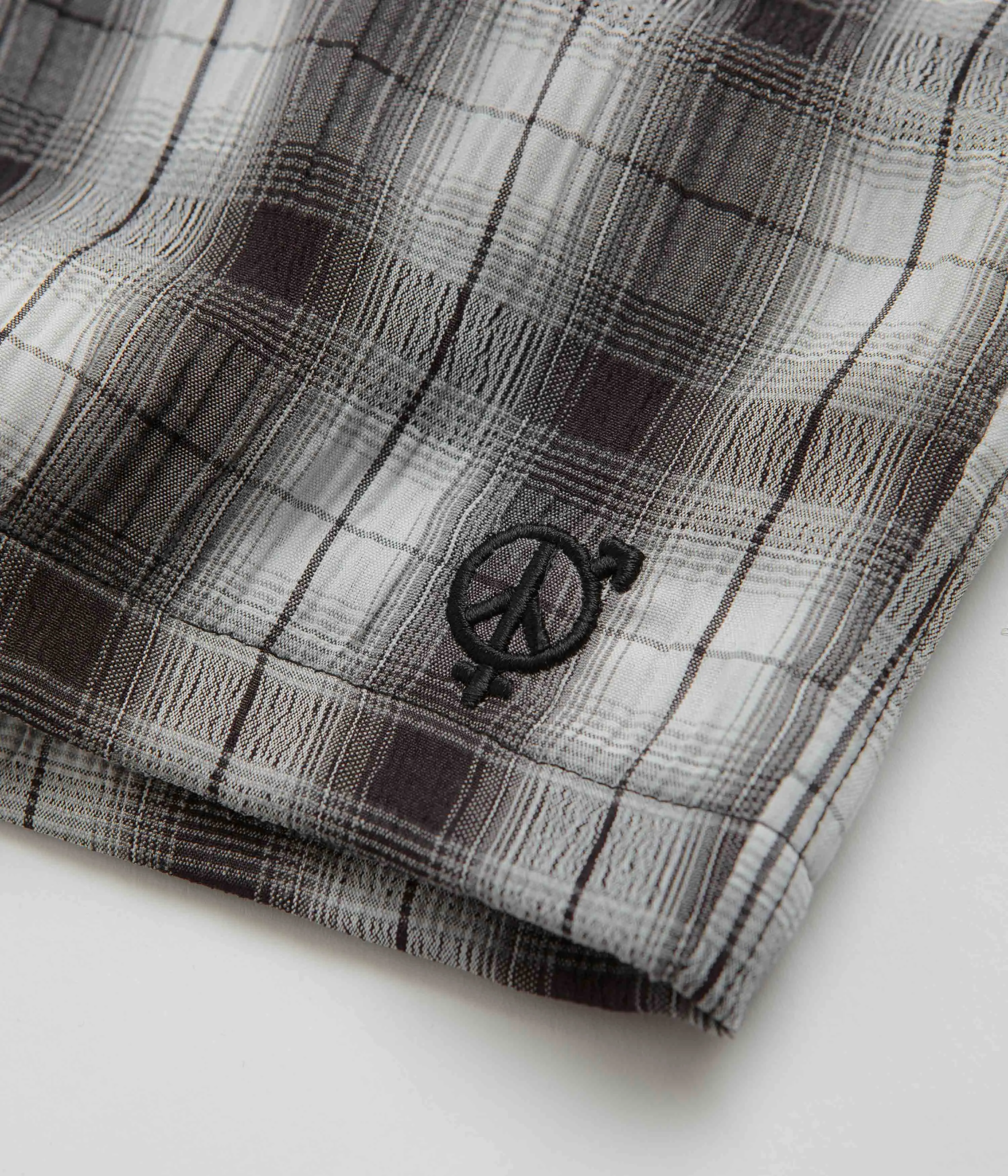Sexhippies Seersucker Plaid Shorts - Black / White