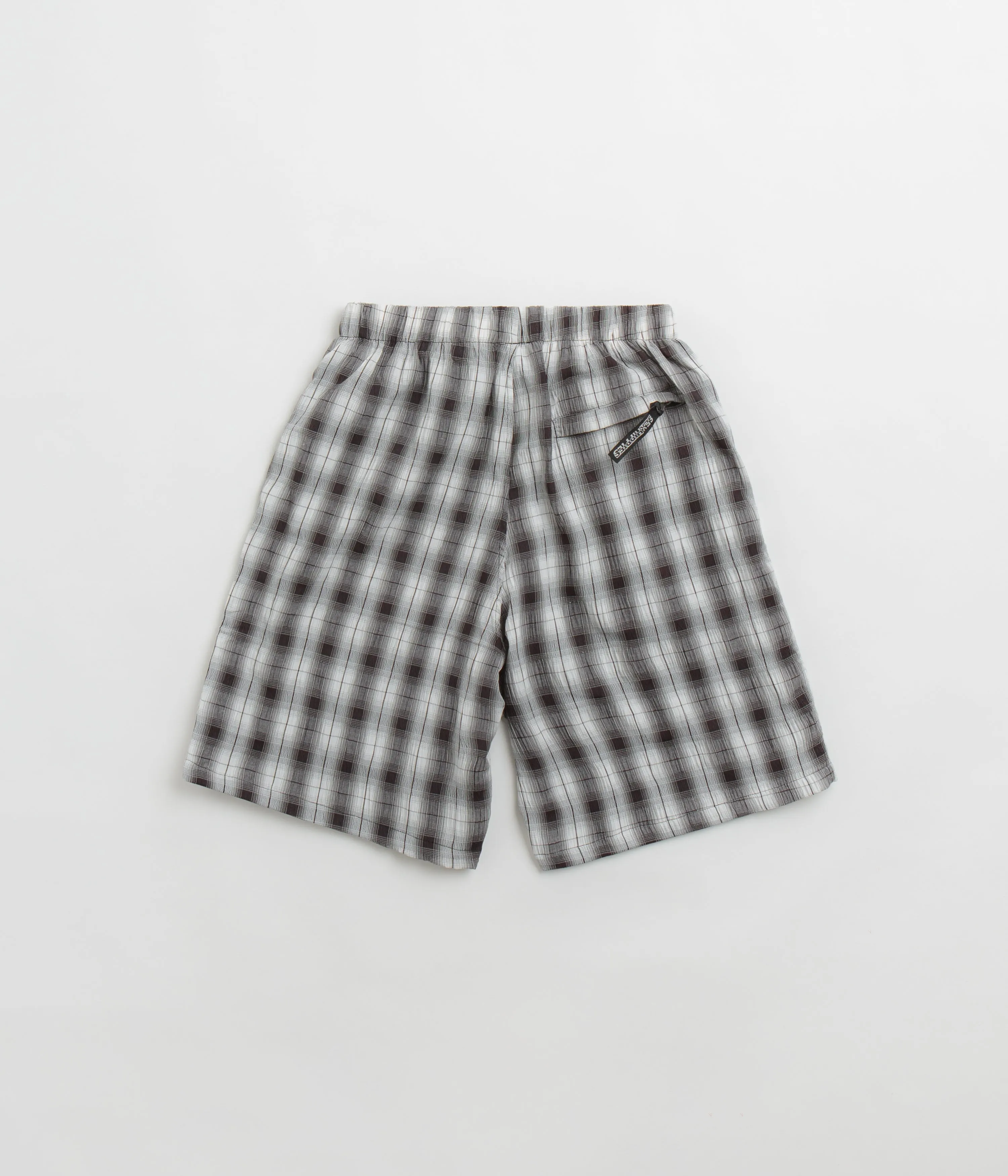 Sexhippies Seersucker Plaid Shorts - Black / White