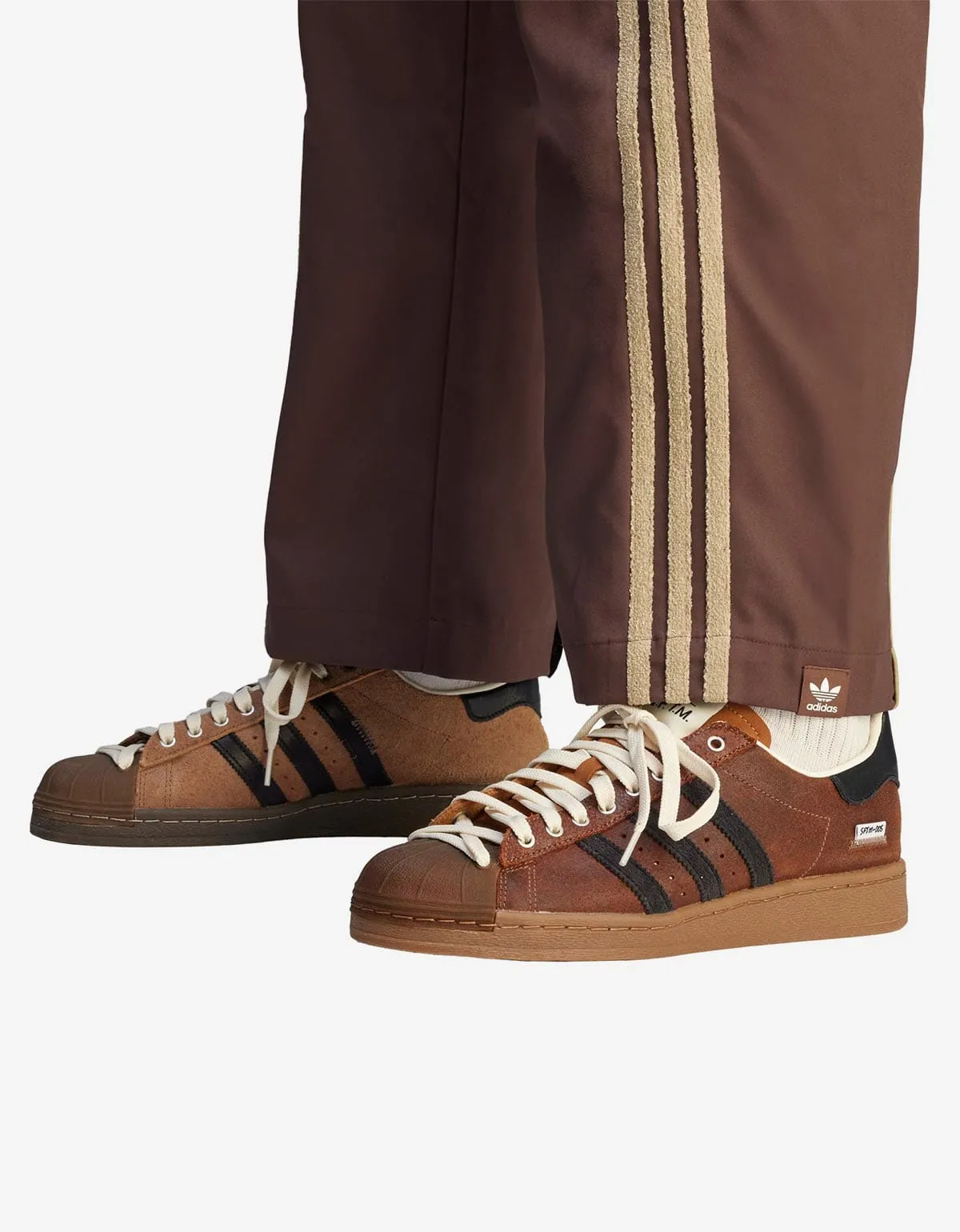 SFTM x Adidas 005 Brown Spring Woven Joggers