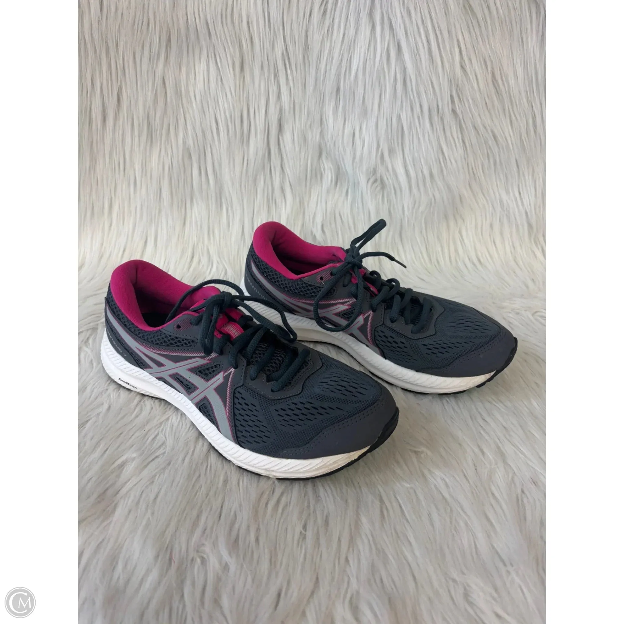 Shoes Athletic By Asics In Grey & Pink, Size: 9.5