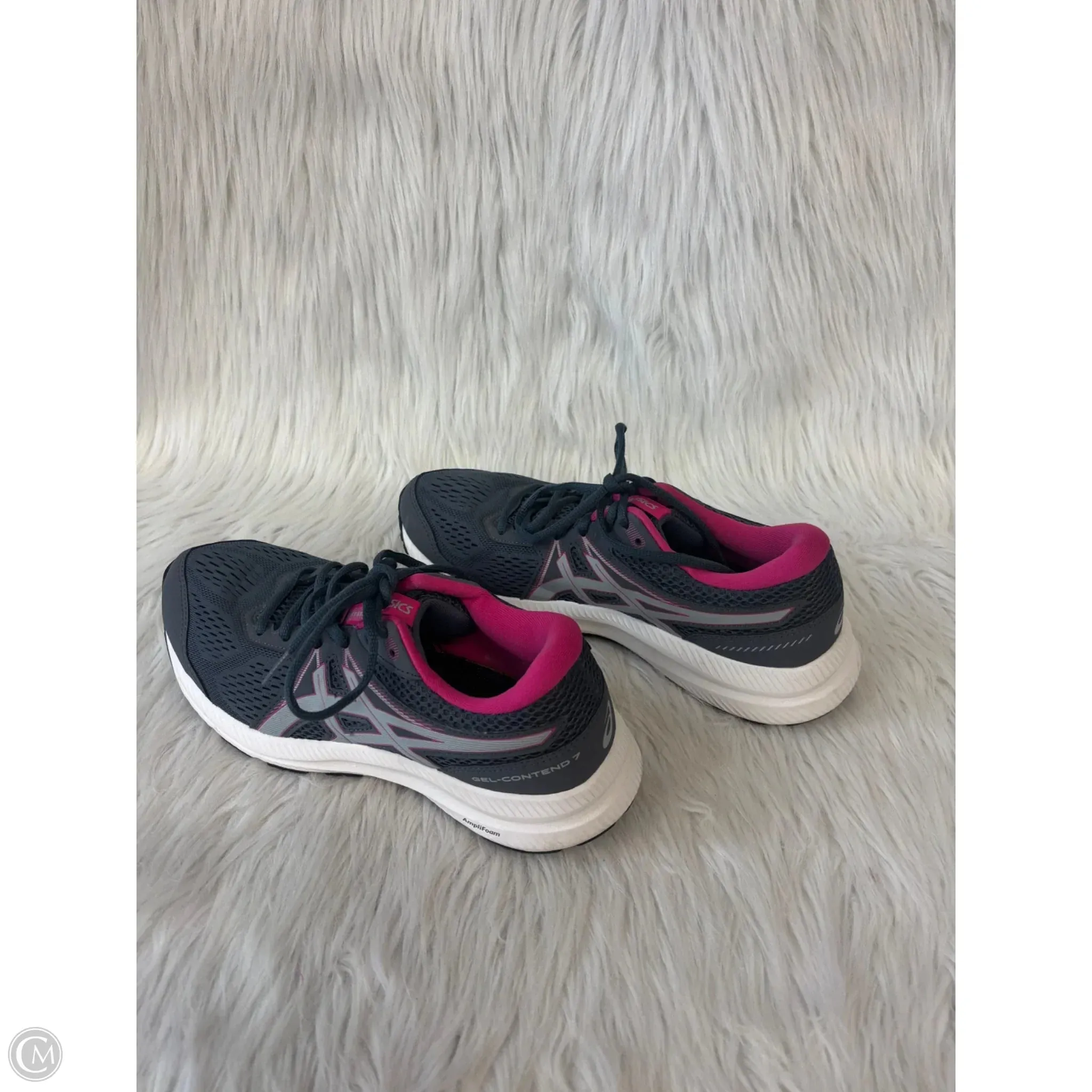 Shoes Athletic By Asics In Grey & Pink, Size: 9.5