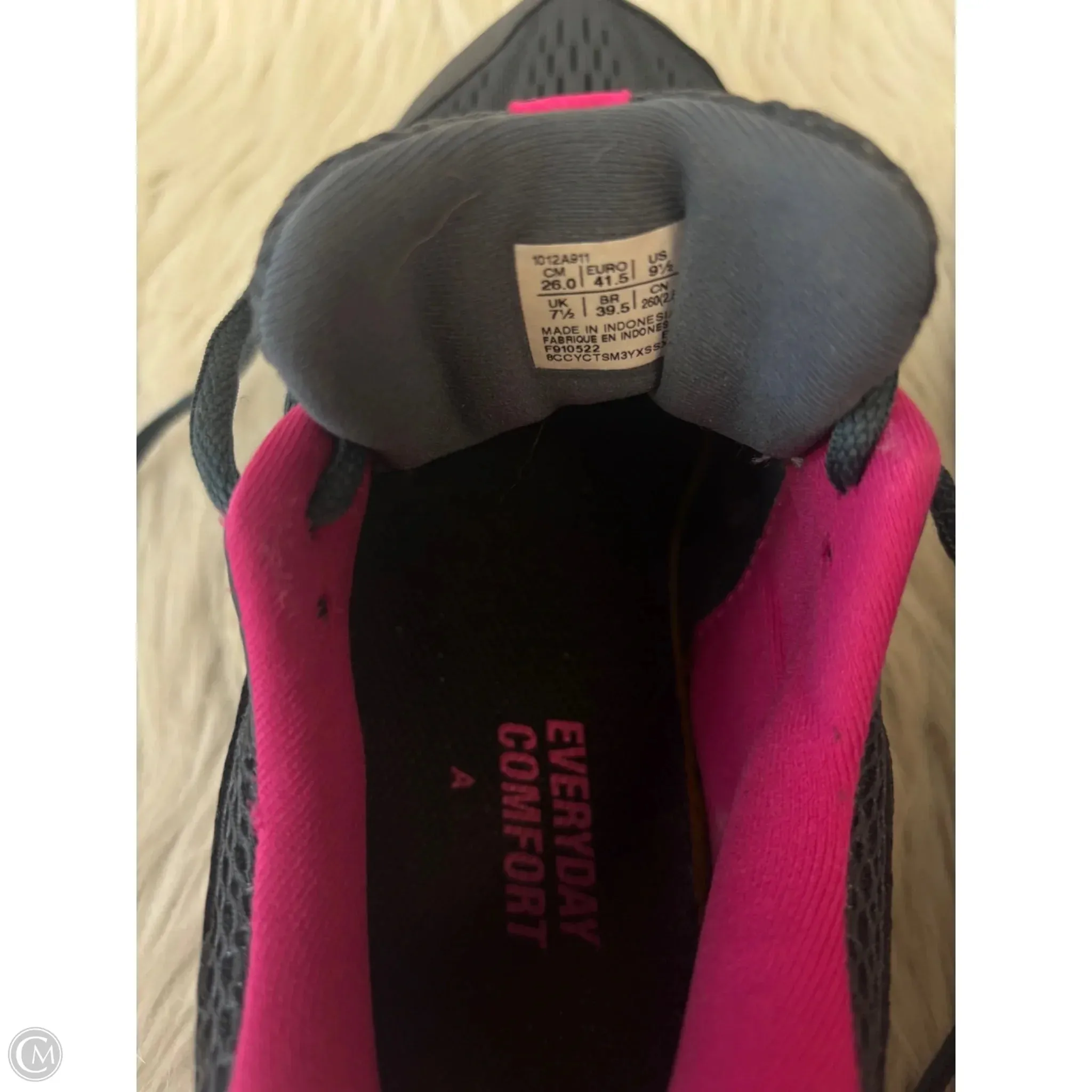 Shoes Athletic By Asics In Grey & Pink, Size: 9.5