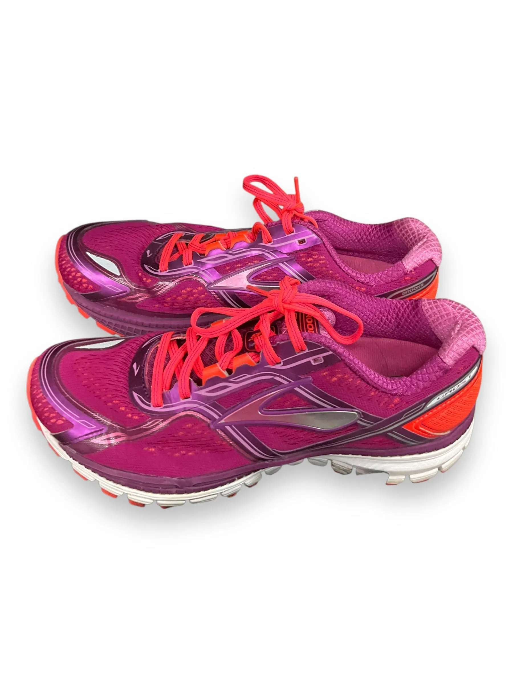 Shoes Athletic By Brooks In Pink & Purple, Size: 9