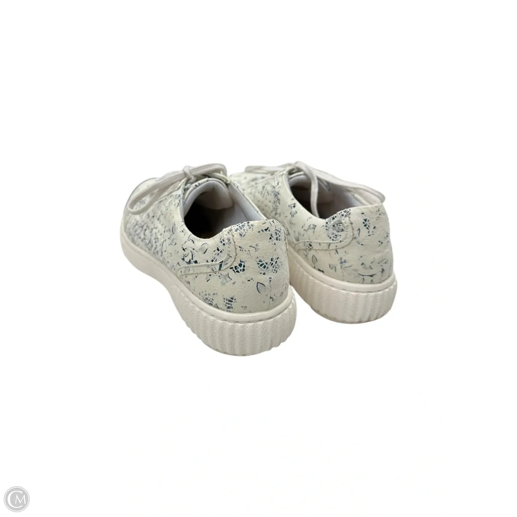 Shoes Athletic By Clarks In Blue & Cream, Size: 7.5