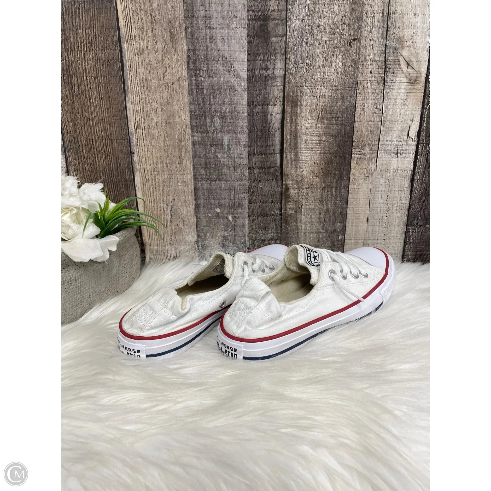 Shoes Athletic By Converse In White, Size: 7