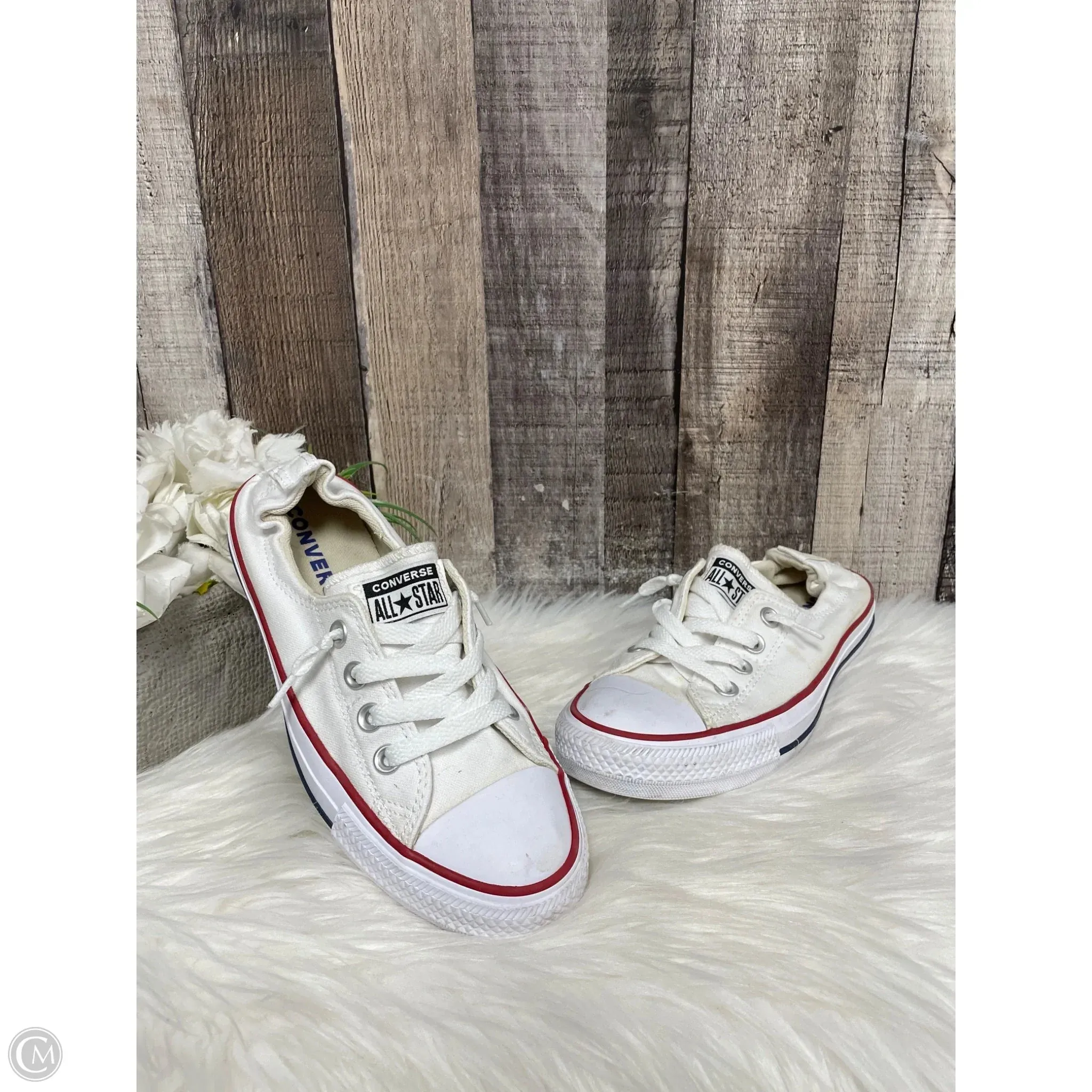 Shoes Athletic By Converse In White, Size: 7