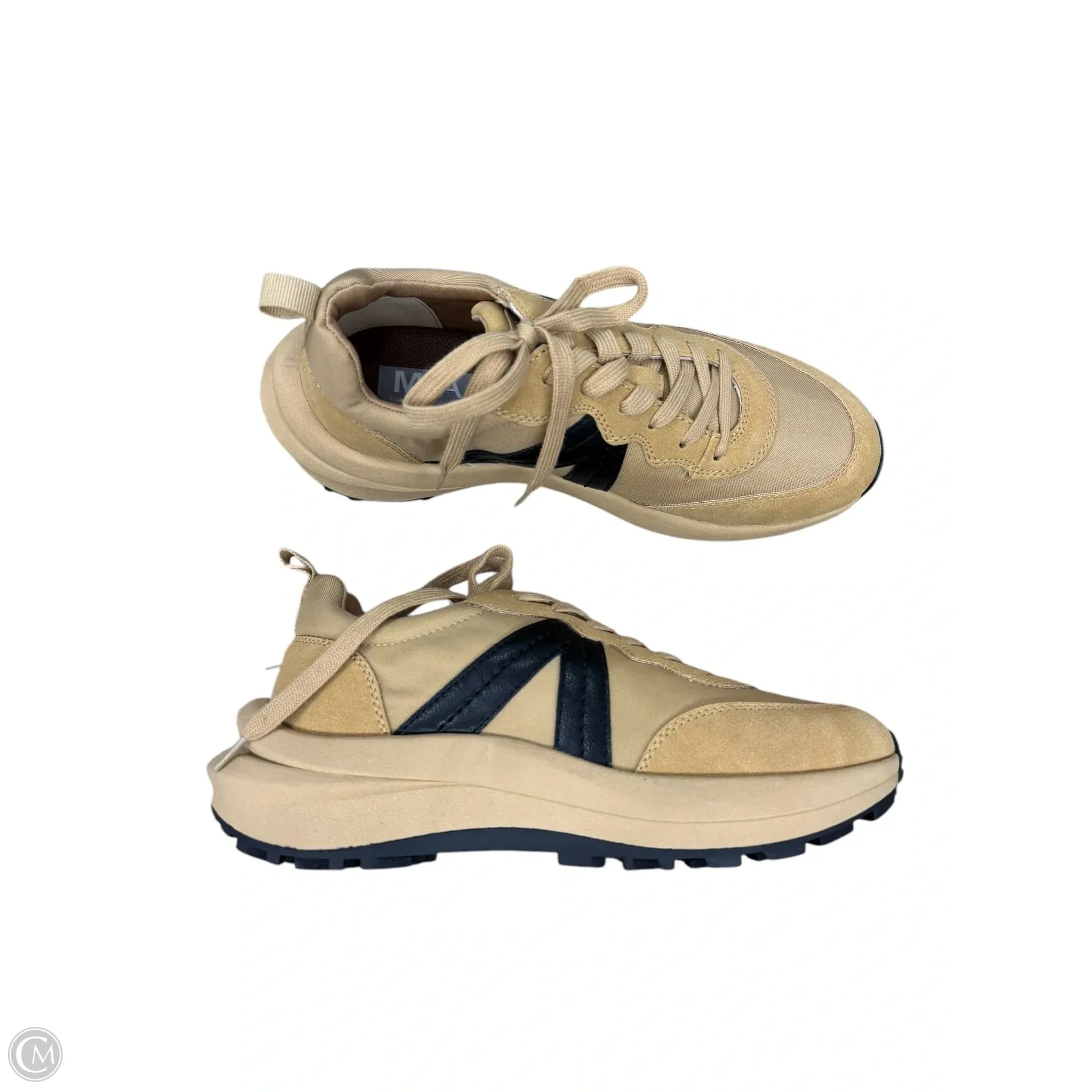 Shoes Athletic By Mia In Black & Brown, Size: 9
