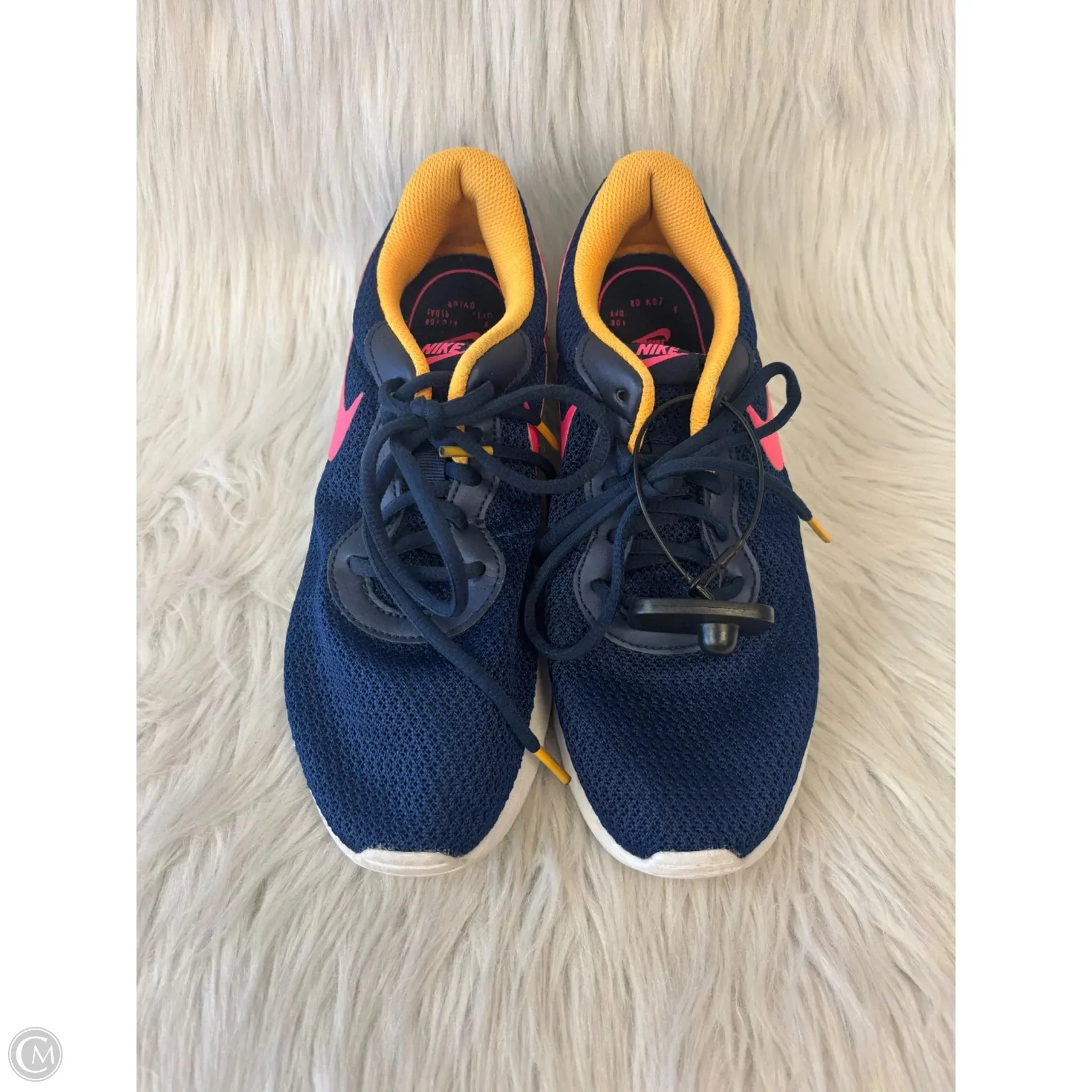 Shoes Athletic By Nike In Blue & Yellow, Size: 9