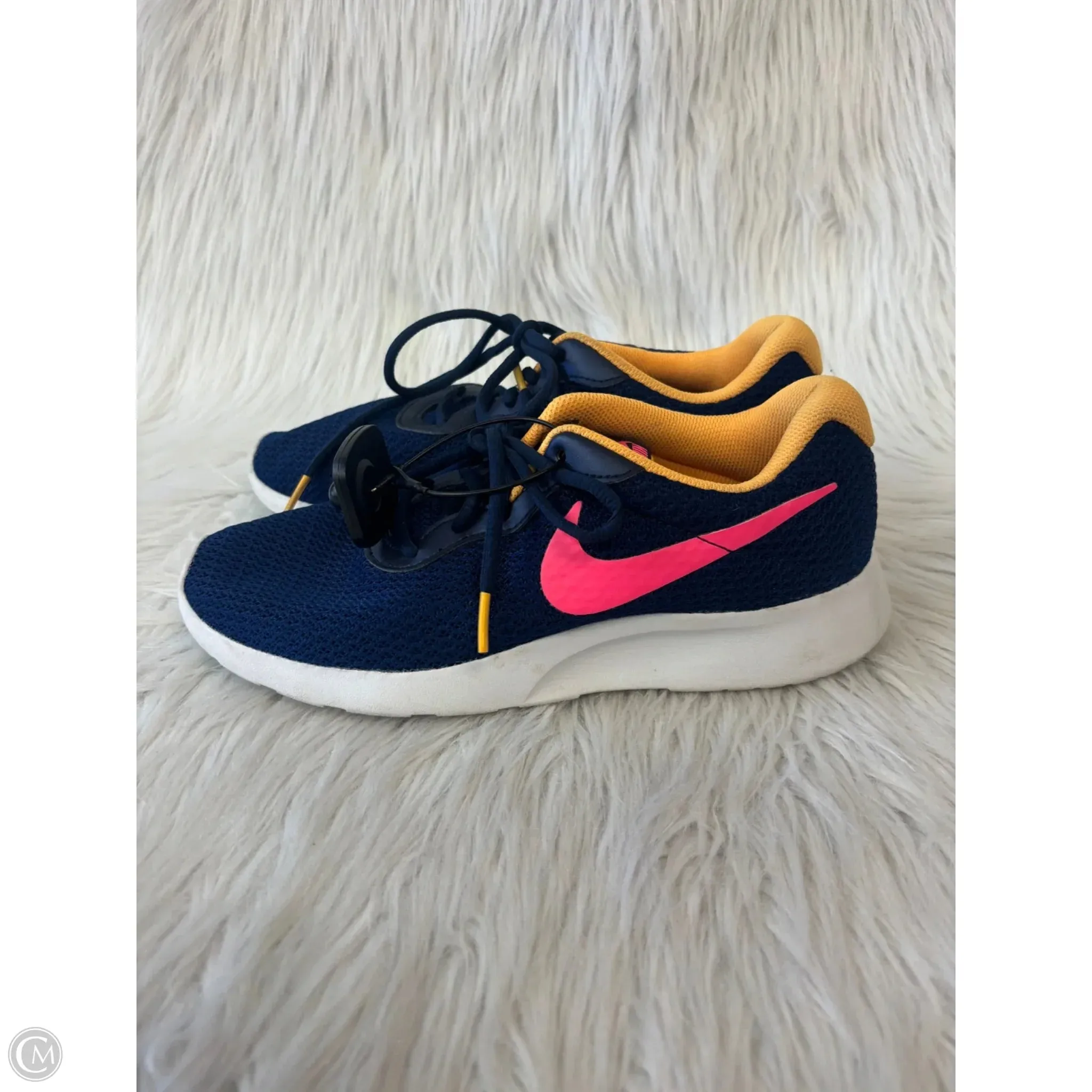Shoes Athletic By Nike In Blue & Yellow, Size: 9