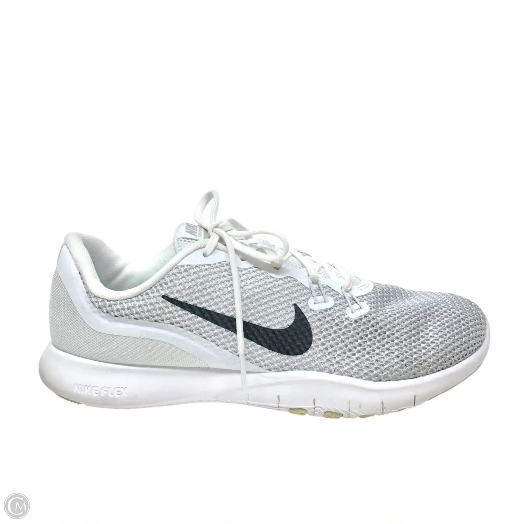 Shoes Athletic By Nike In Grey & White, Size: 9