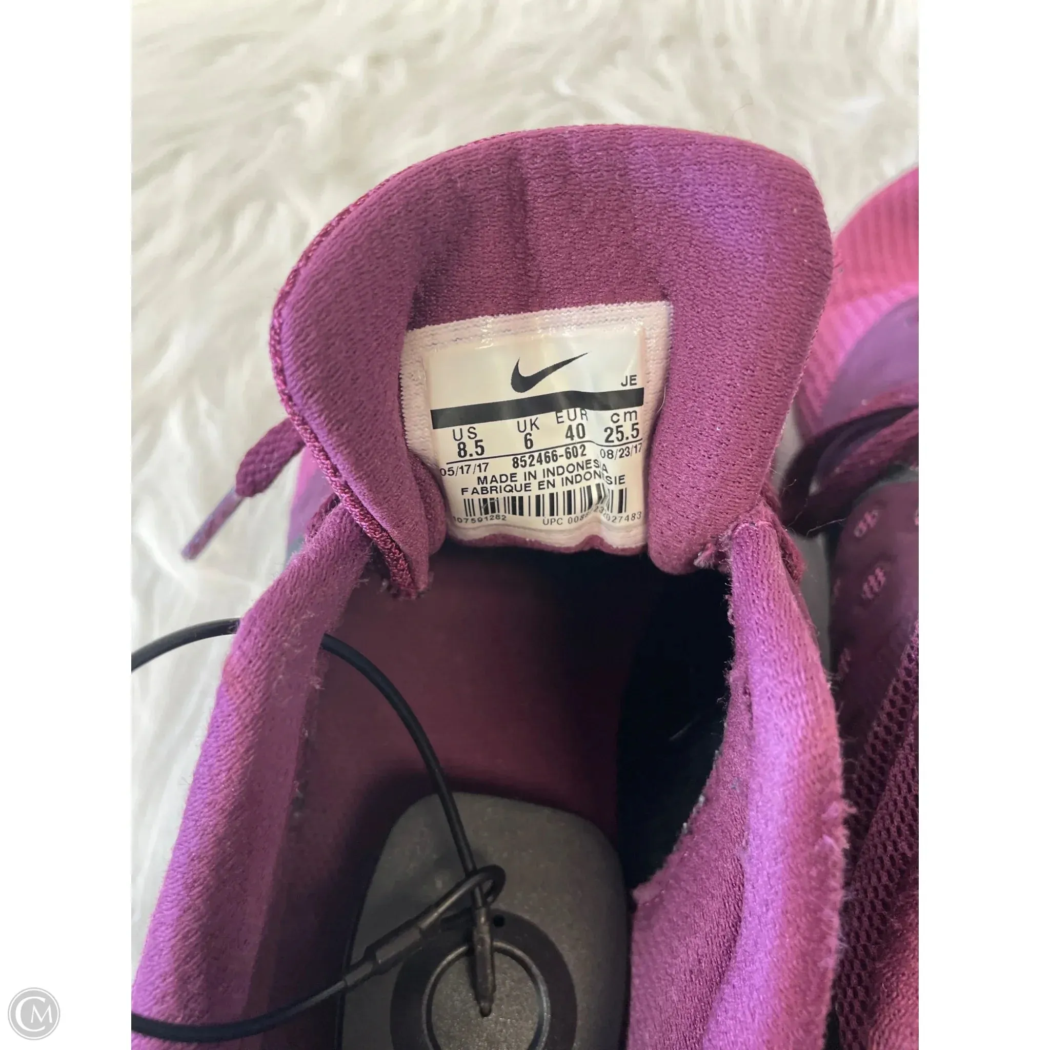 Shoes Athletic By Nike In Purple, Size: 8.5