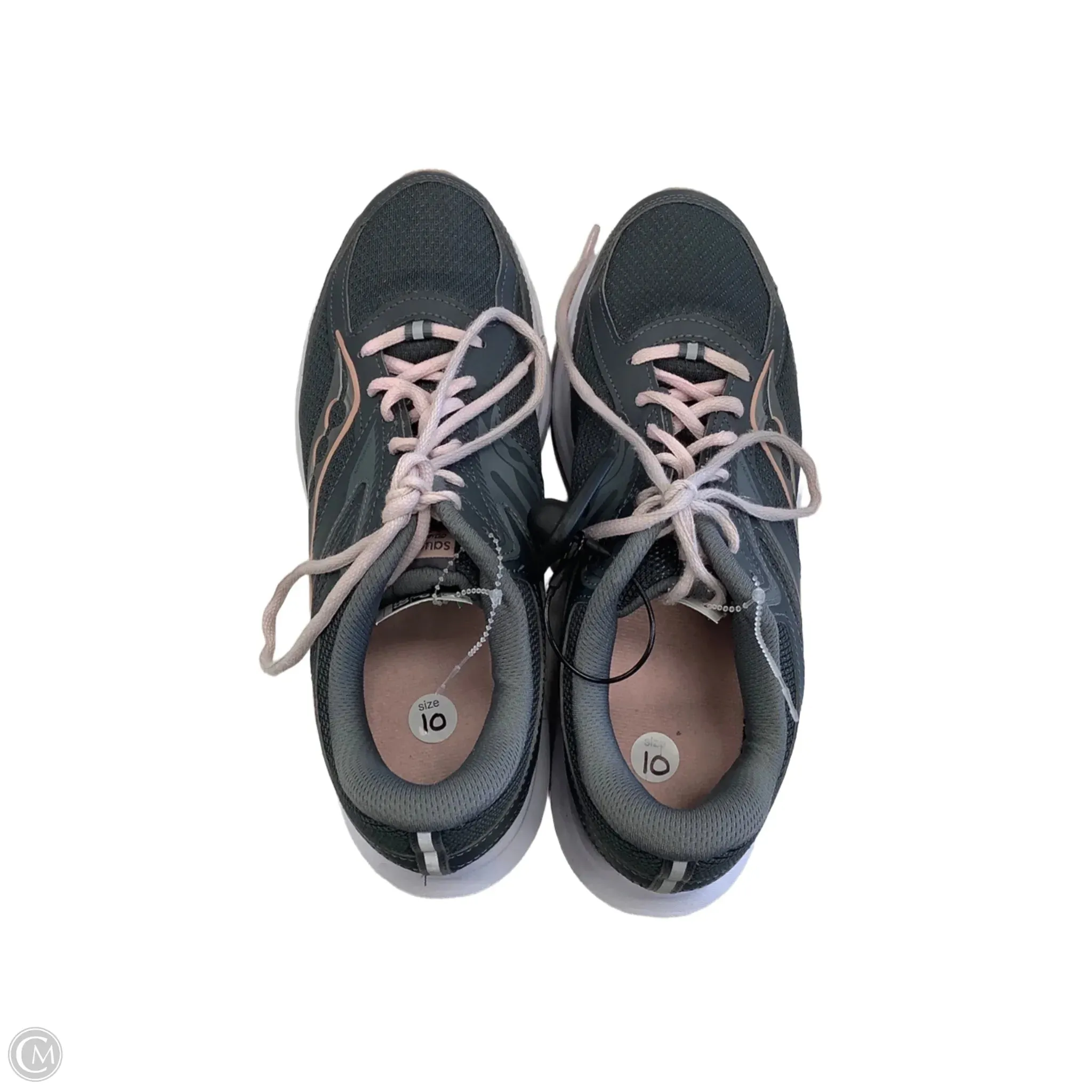 Shoes Athletic By Sacouny In Grey & Pink, Size: 10