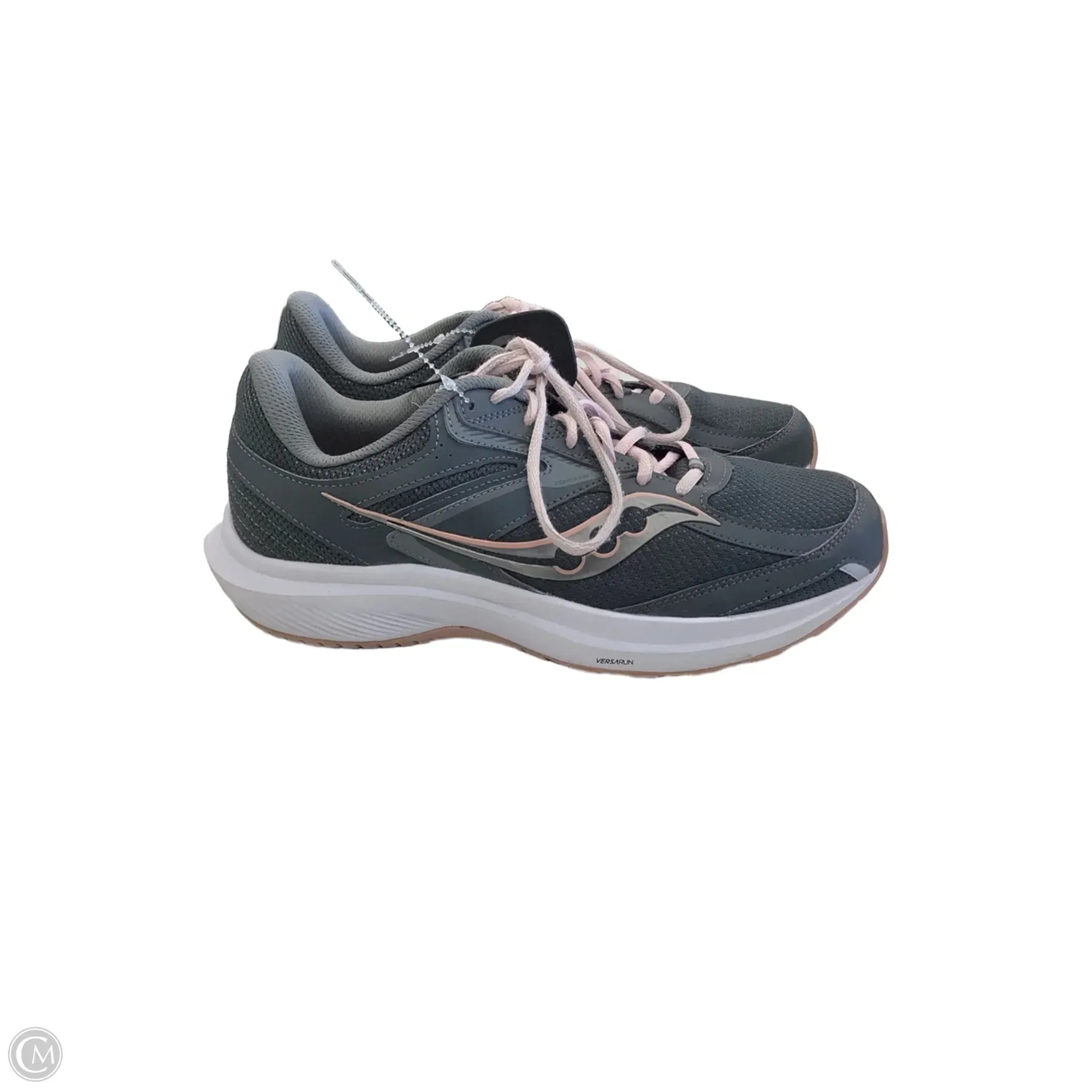 Shoes Athletic By Sacouny In Grey & Pink, Size: 10