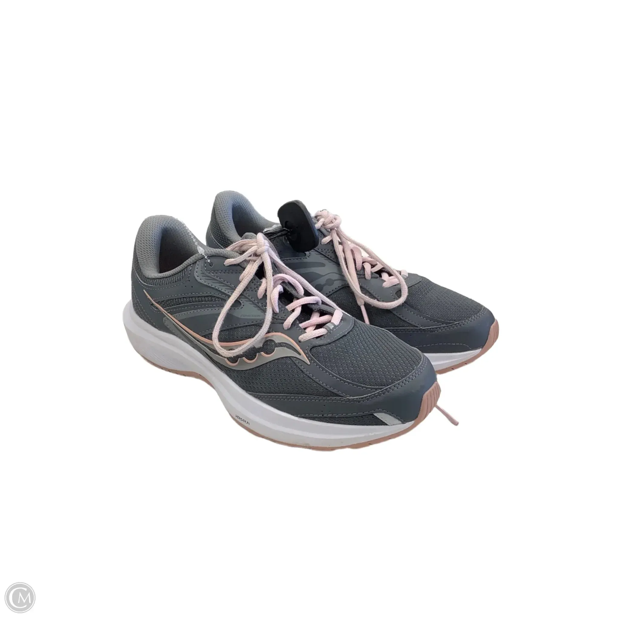 Shoes Athletic By Sacouny In Grey & Pink, Size: 10