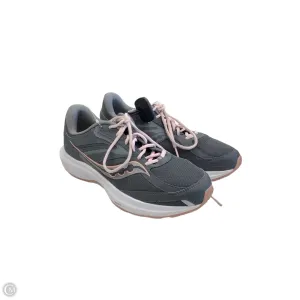 Shoes Athletic By Sacouny In Grey & Pink, Size: 10
