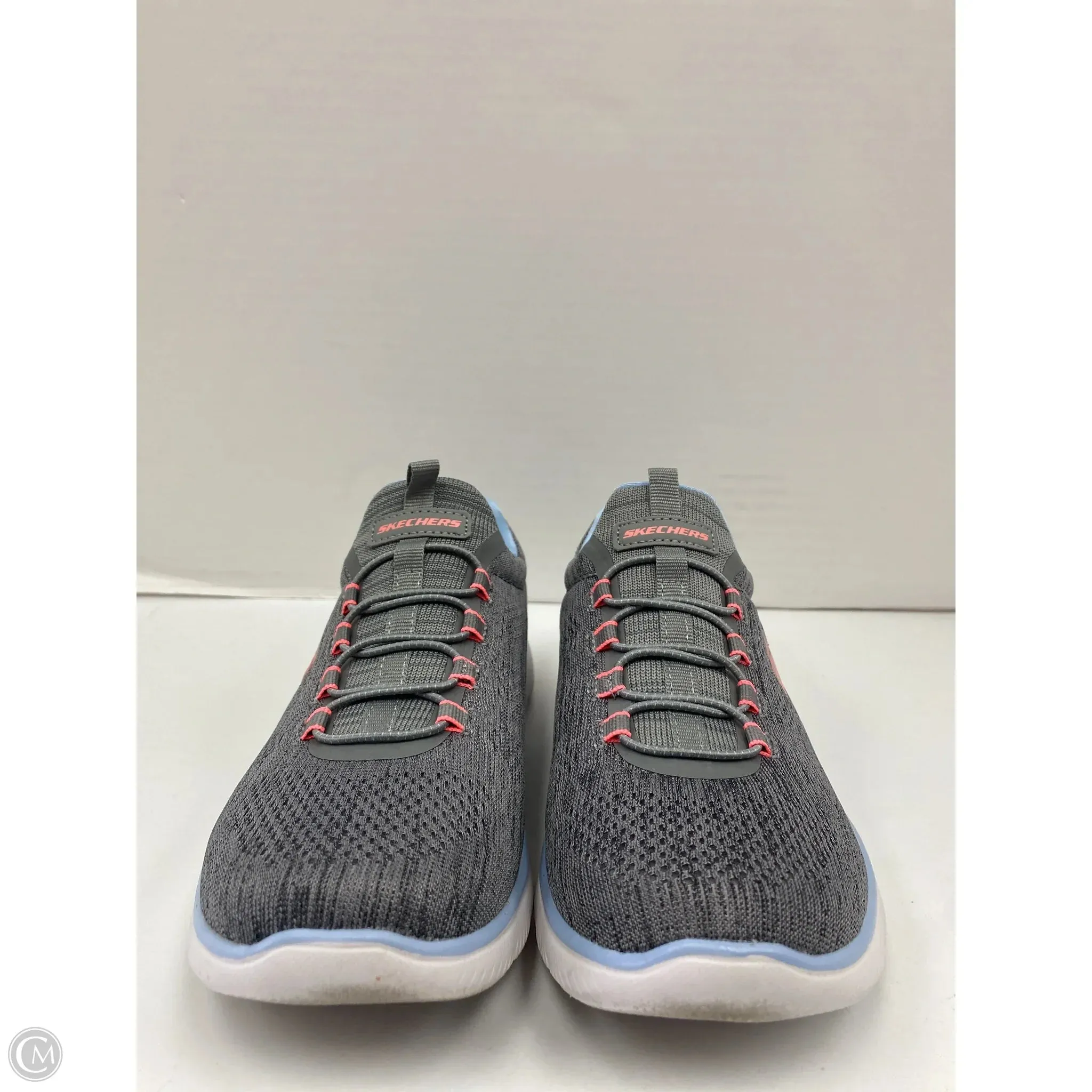 Shoes Athletic By Skechers In Grey, Size: 7