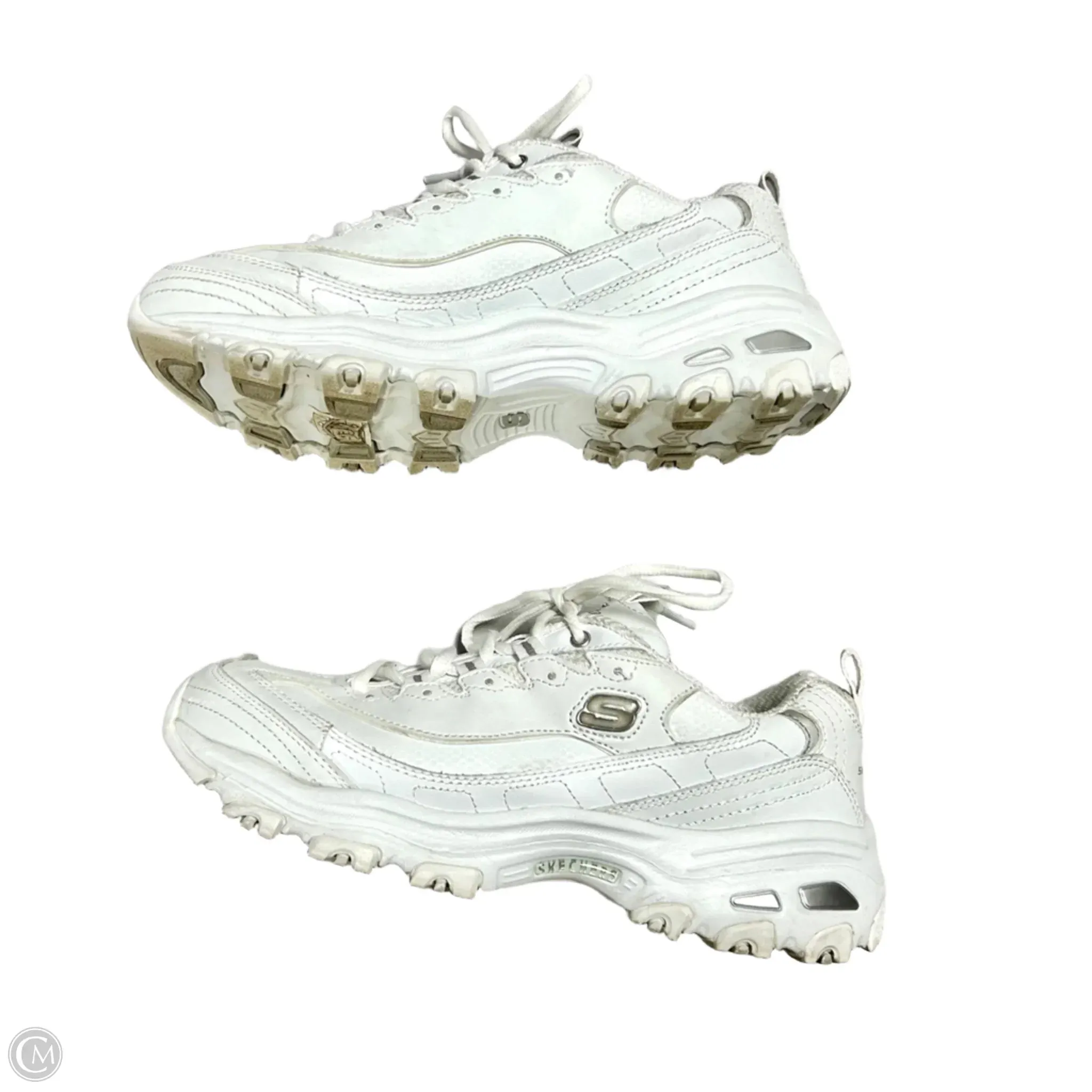 Shoes Athletic By Skechers In White, Size: 9