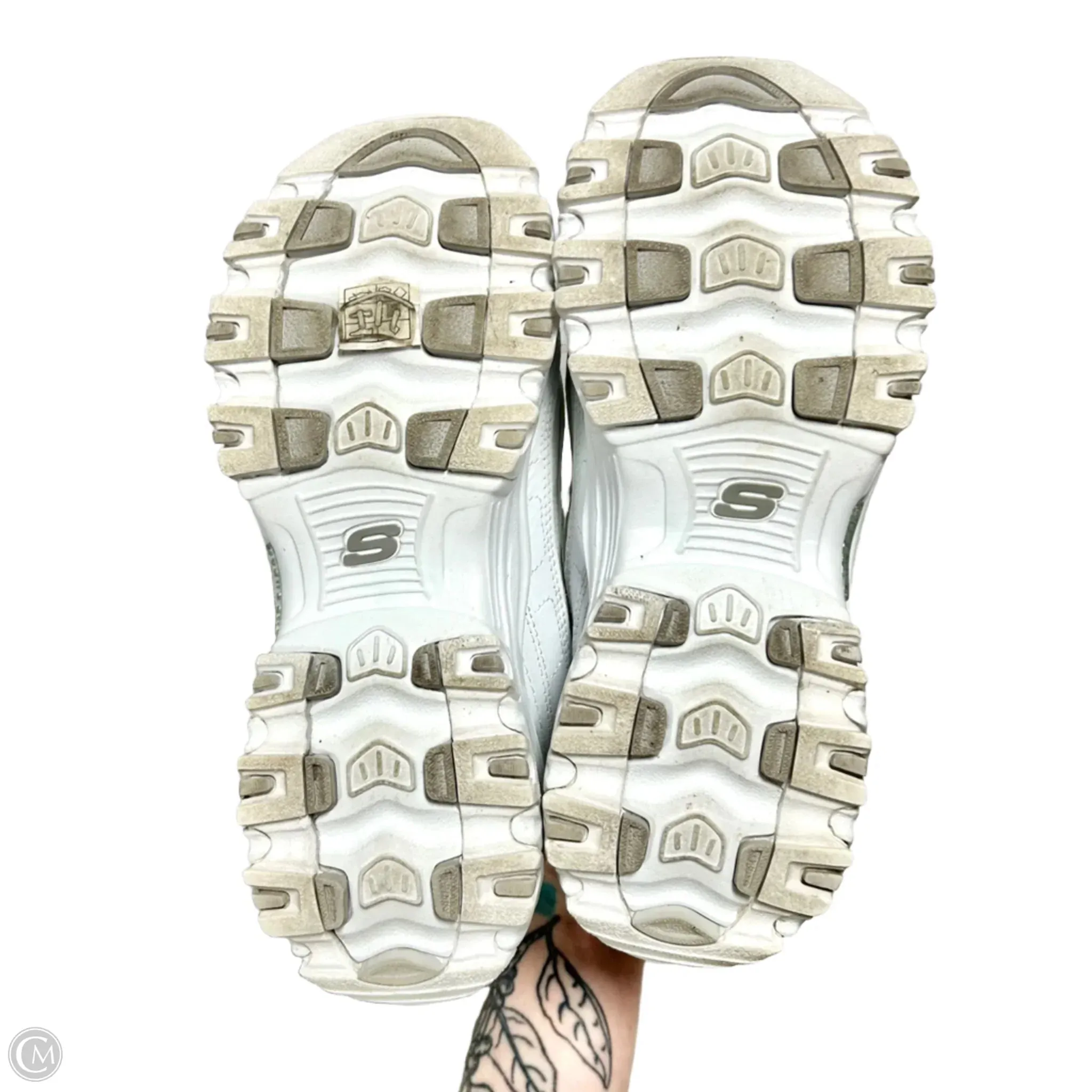 Shoes Athletic By Skechers In White, Size: 9