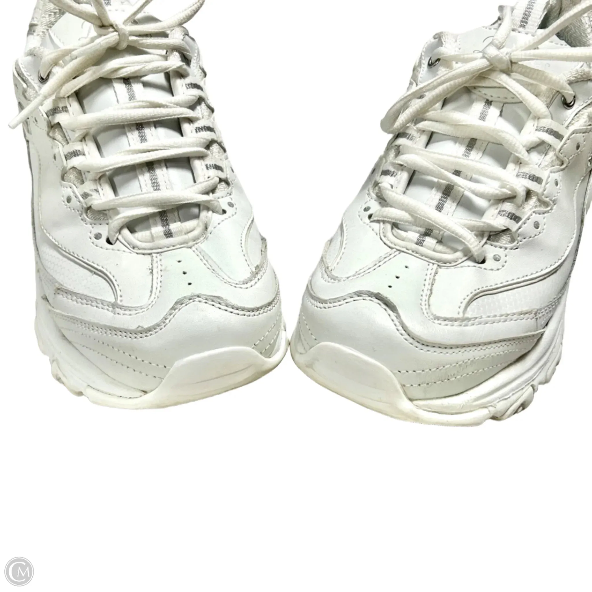 Shoes Athletic By Skechers In White, Size: 9