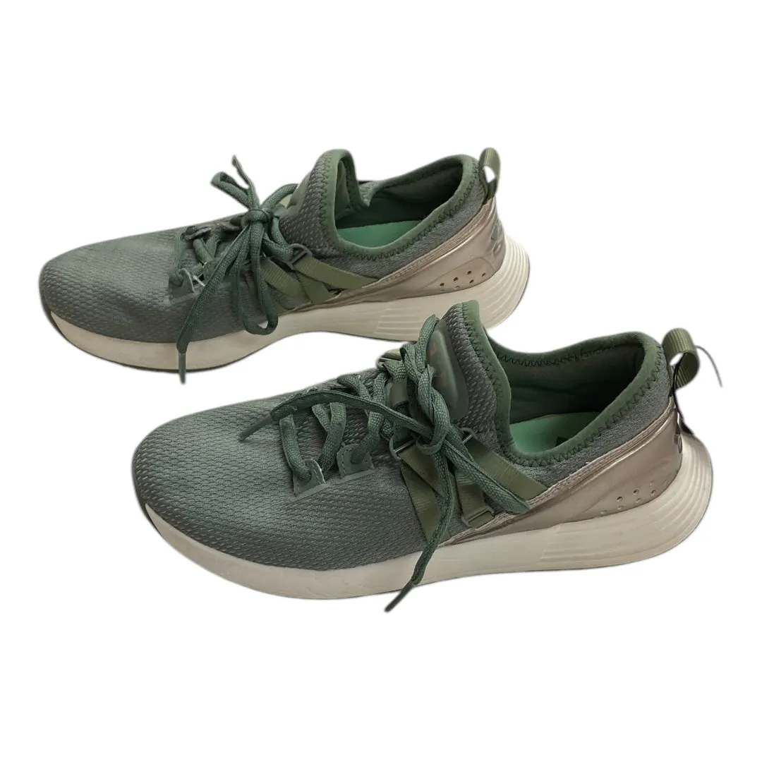 Shoes Athletic By Under Armour In Green & Tan, Size:7.5