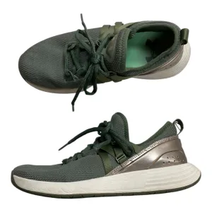 Shoes Athletic By Under Armour In Green & Tan, Size:7.5