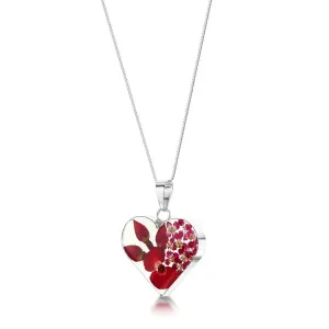 Shrieking Violet Real Flower Bohemia Silver Pendant PRP04