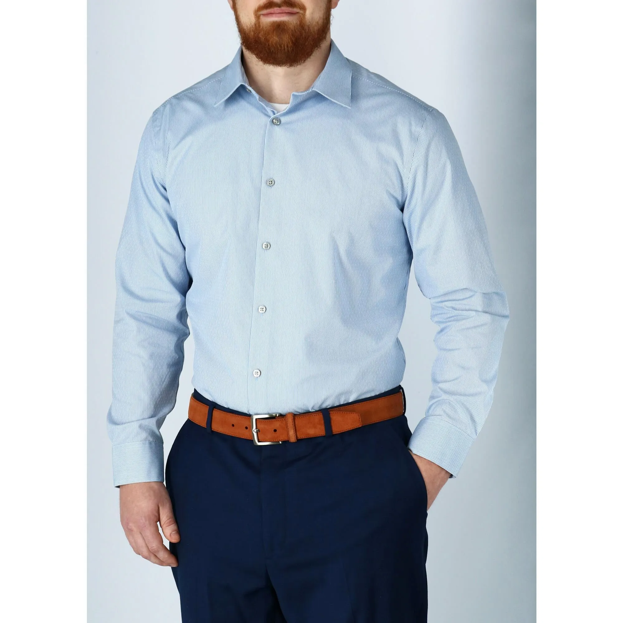 Siena Suede Calfskin Dress Belt with Solid Brass Buckle