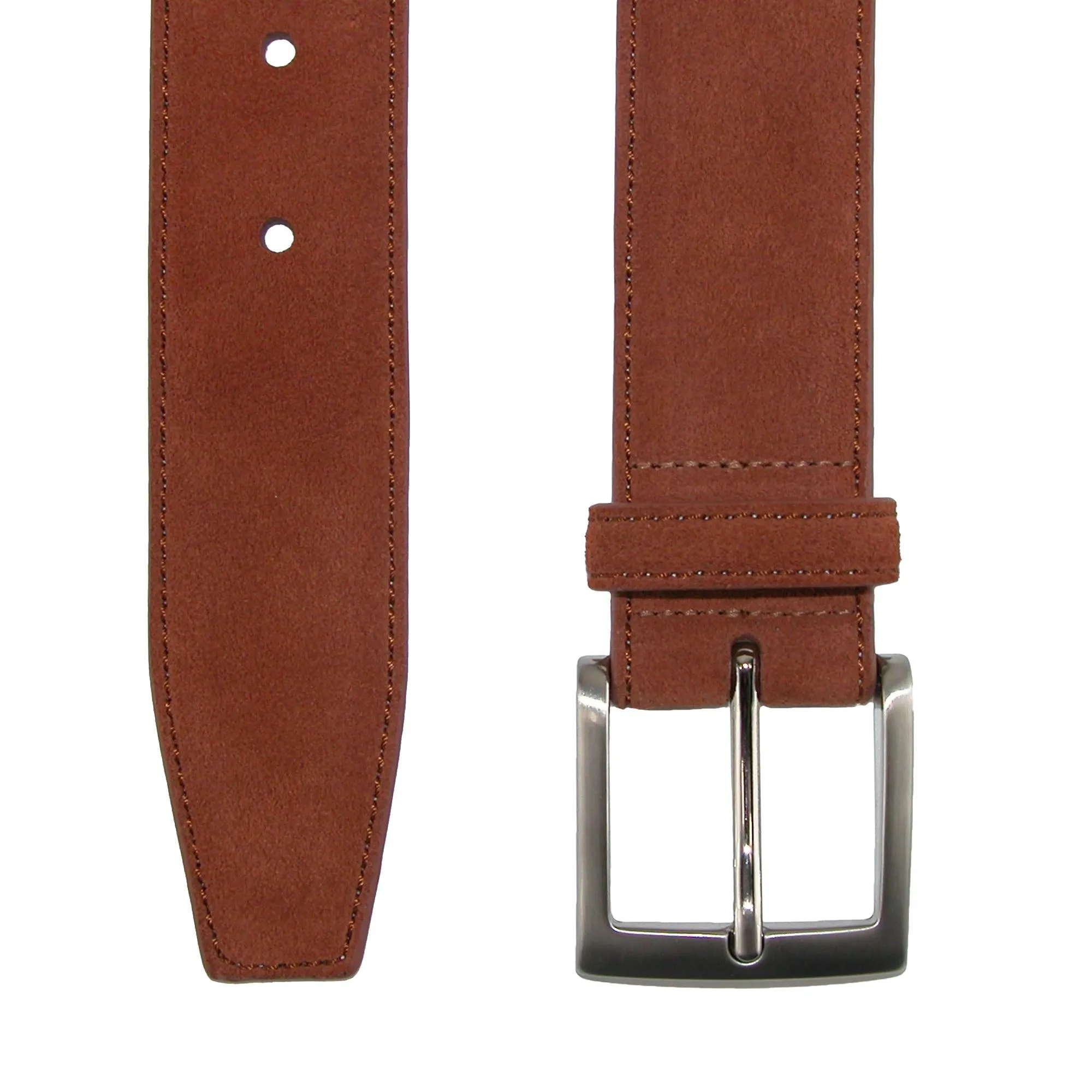 Siena Suede Calfskin Dress Belt with Solid Brass Buckle