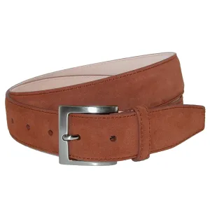 Siena Suede Calfskin Dress Belt with Solid Brass Buckle