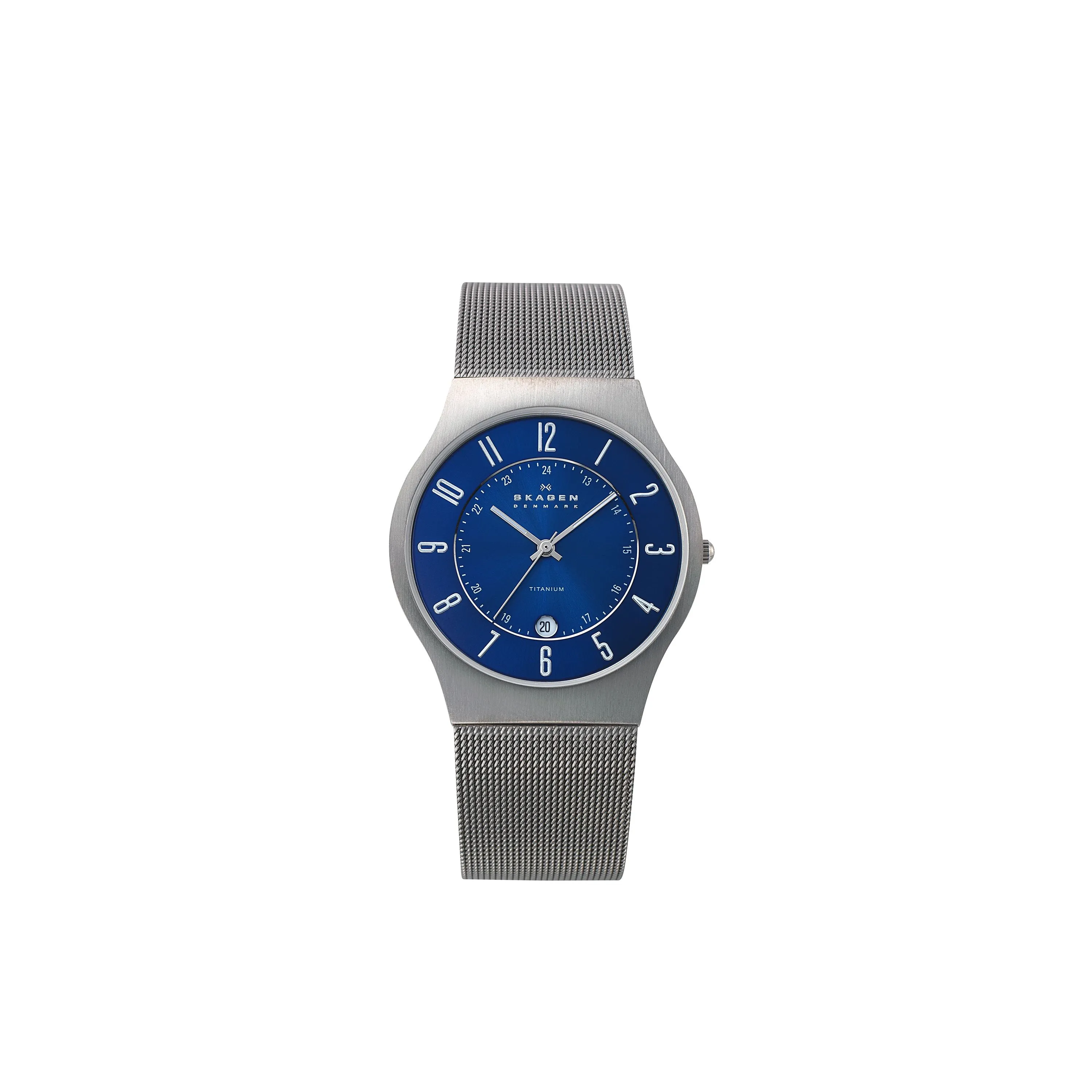 Skagen Men's Sundby Titanium, Three-Hand Date Charcoal Watch