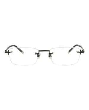 Square-Frame Titanium Optical Frames