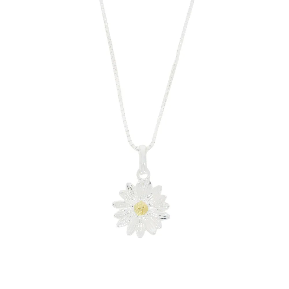 Sterling Silver Daisy Necklace