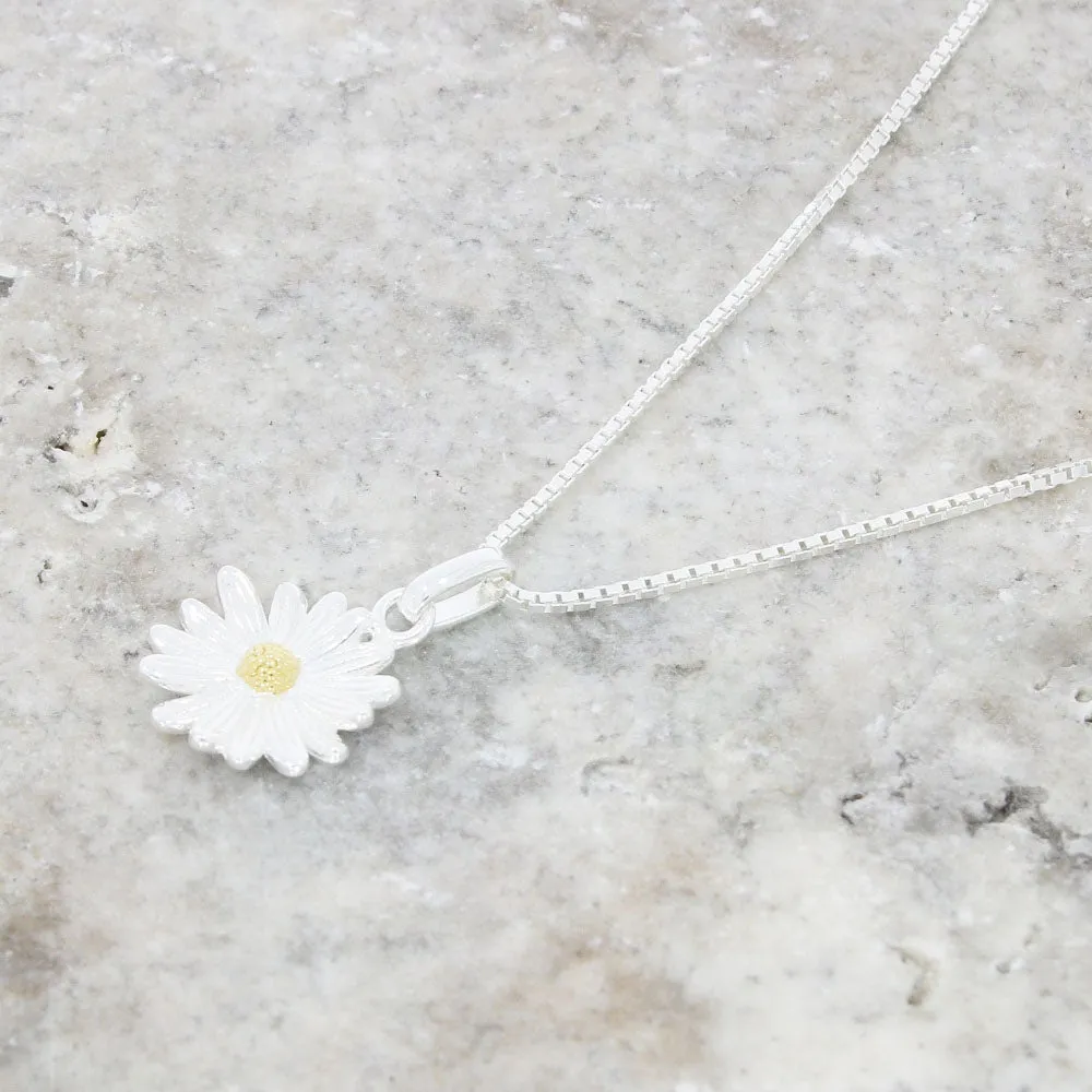 Sterling Silver Daisy Necklace