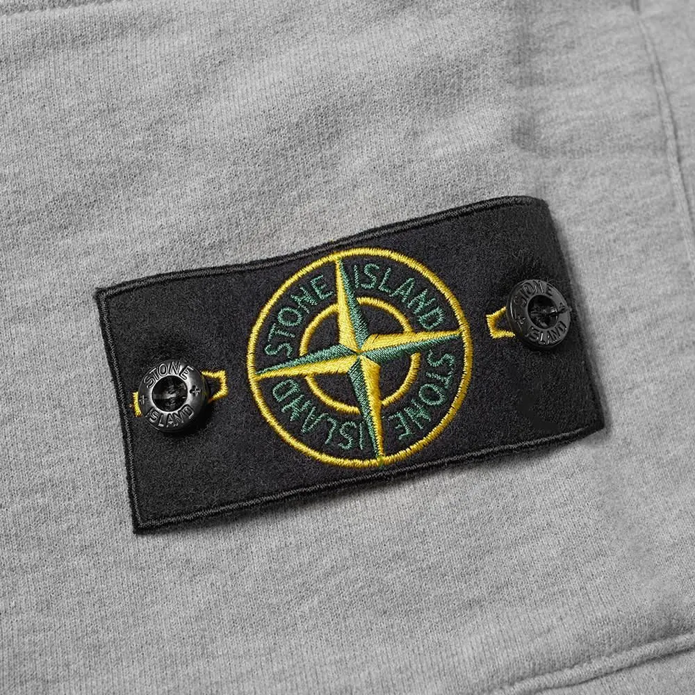 Stone Island Grey Cotton Sweatshorts