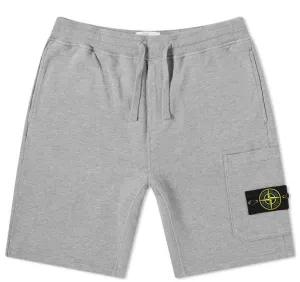 Stone Island Grey Cotton Sweatshorts