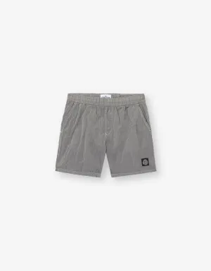 Stone Island Grey Nylon Metal Swim Shorts