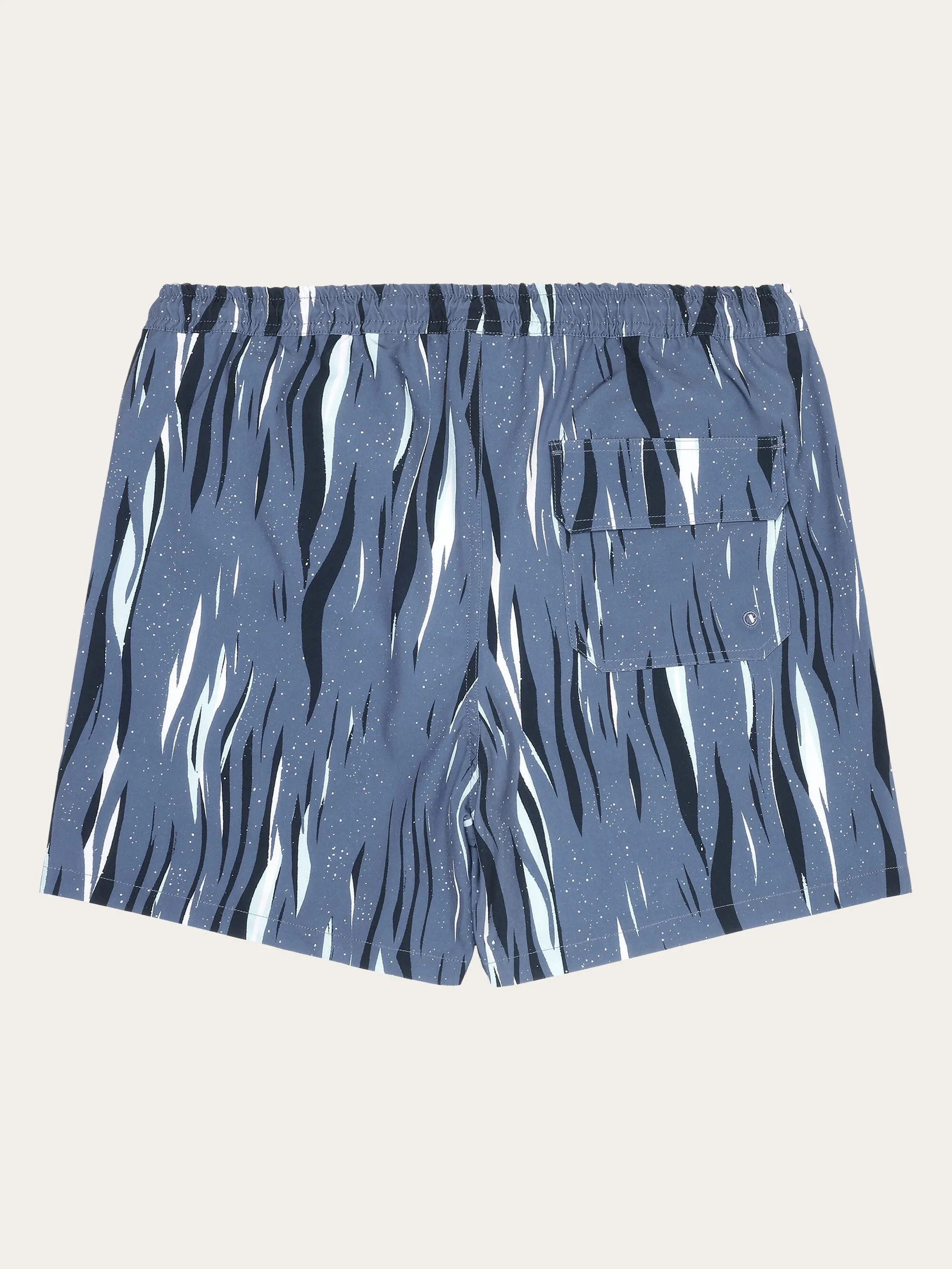 Stretch AOP swimshorts - GRS/Vegan - Blue Knowledge Cotton