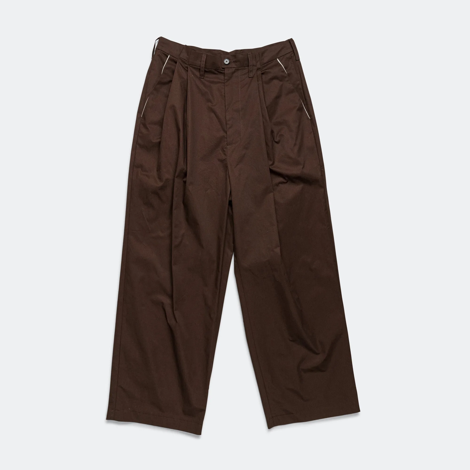 Suit Pants - Cotton Twill Suiting Brown