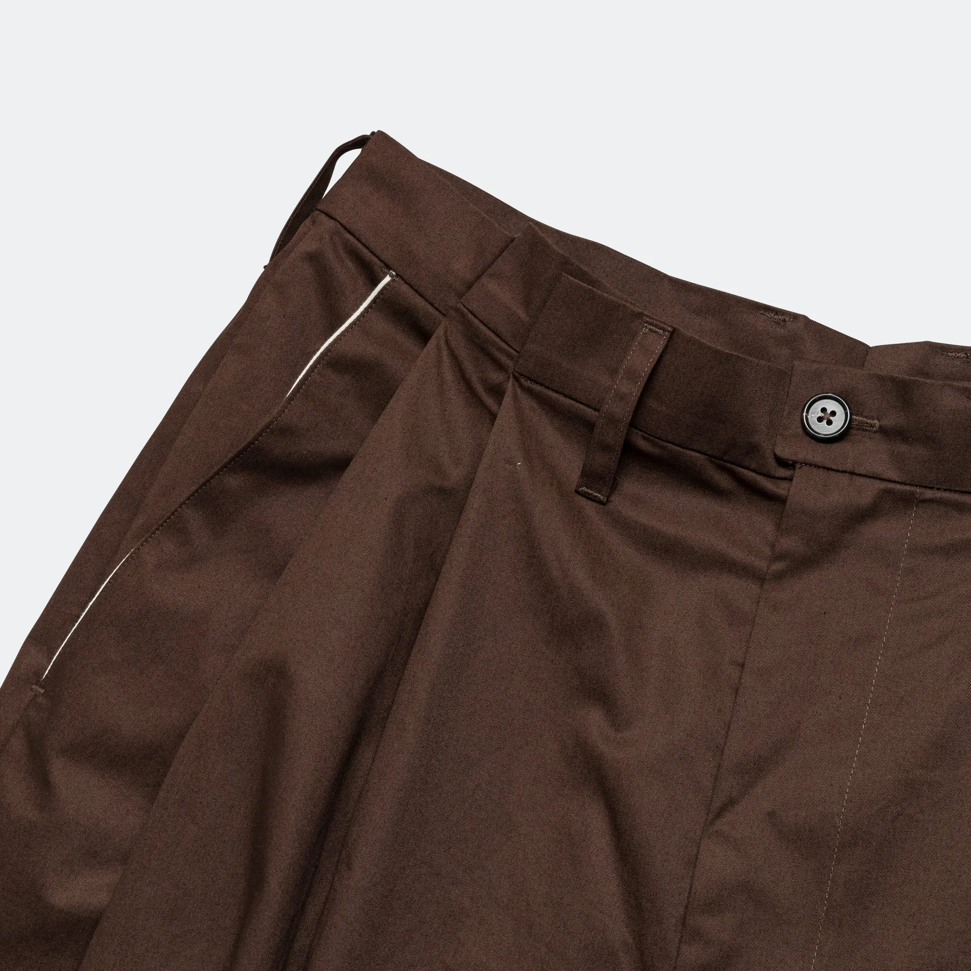 Suit Pants - Cotton Twill Suiting Brown