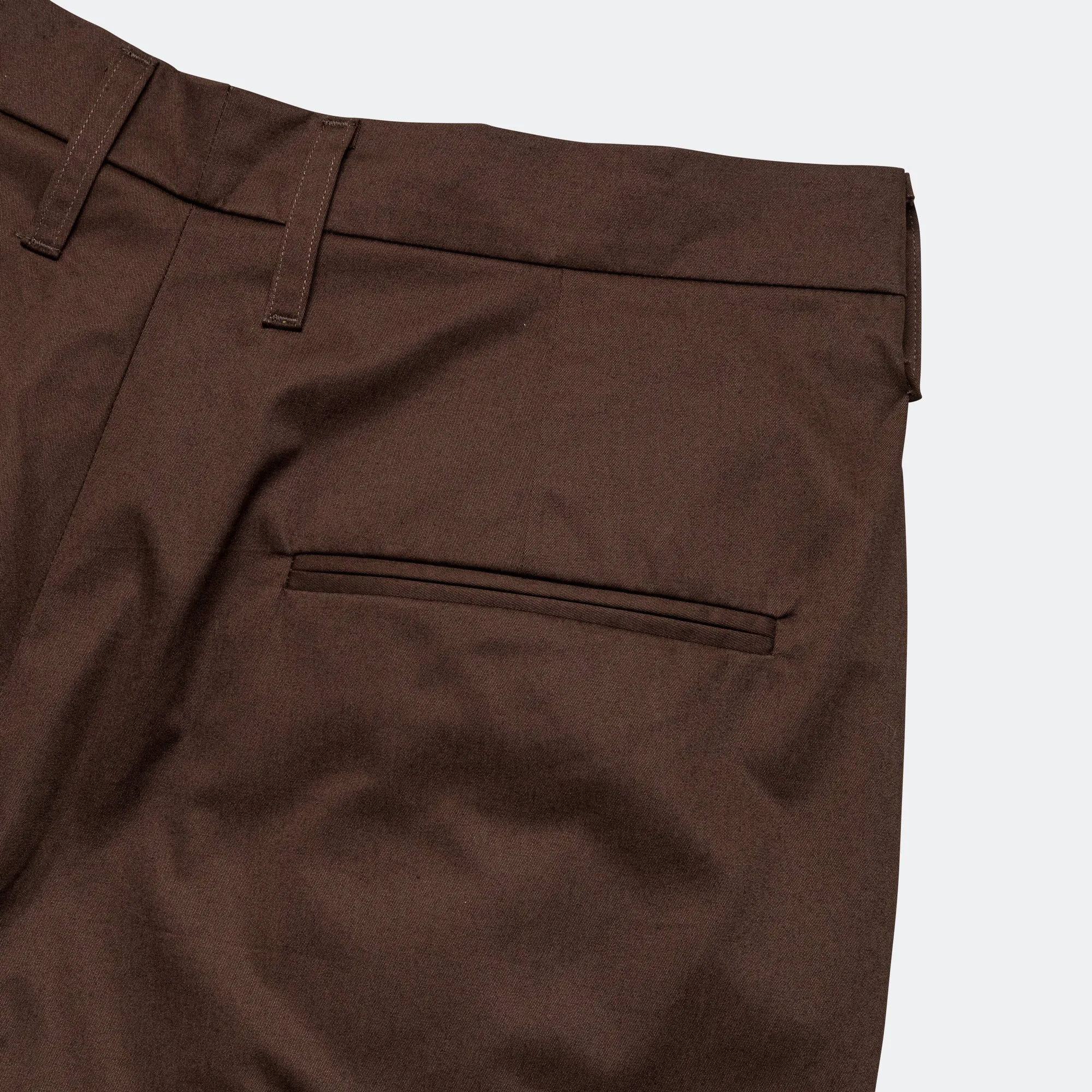 Suit Pants - Cotton Twill Suiting Brown