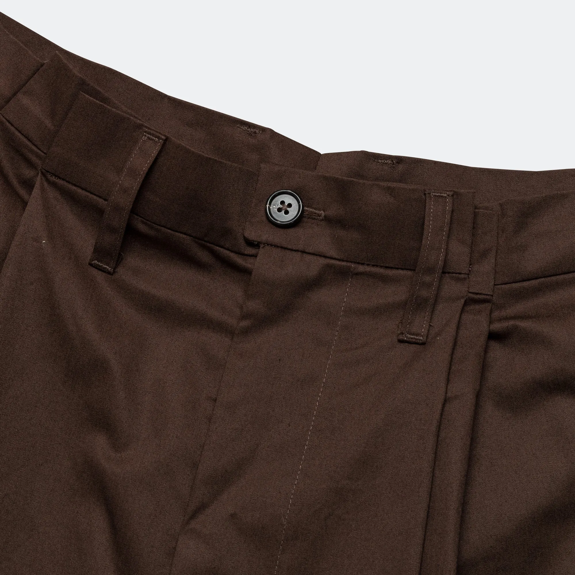 Suit Pants - Cotton Twill Suiting Brown