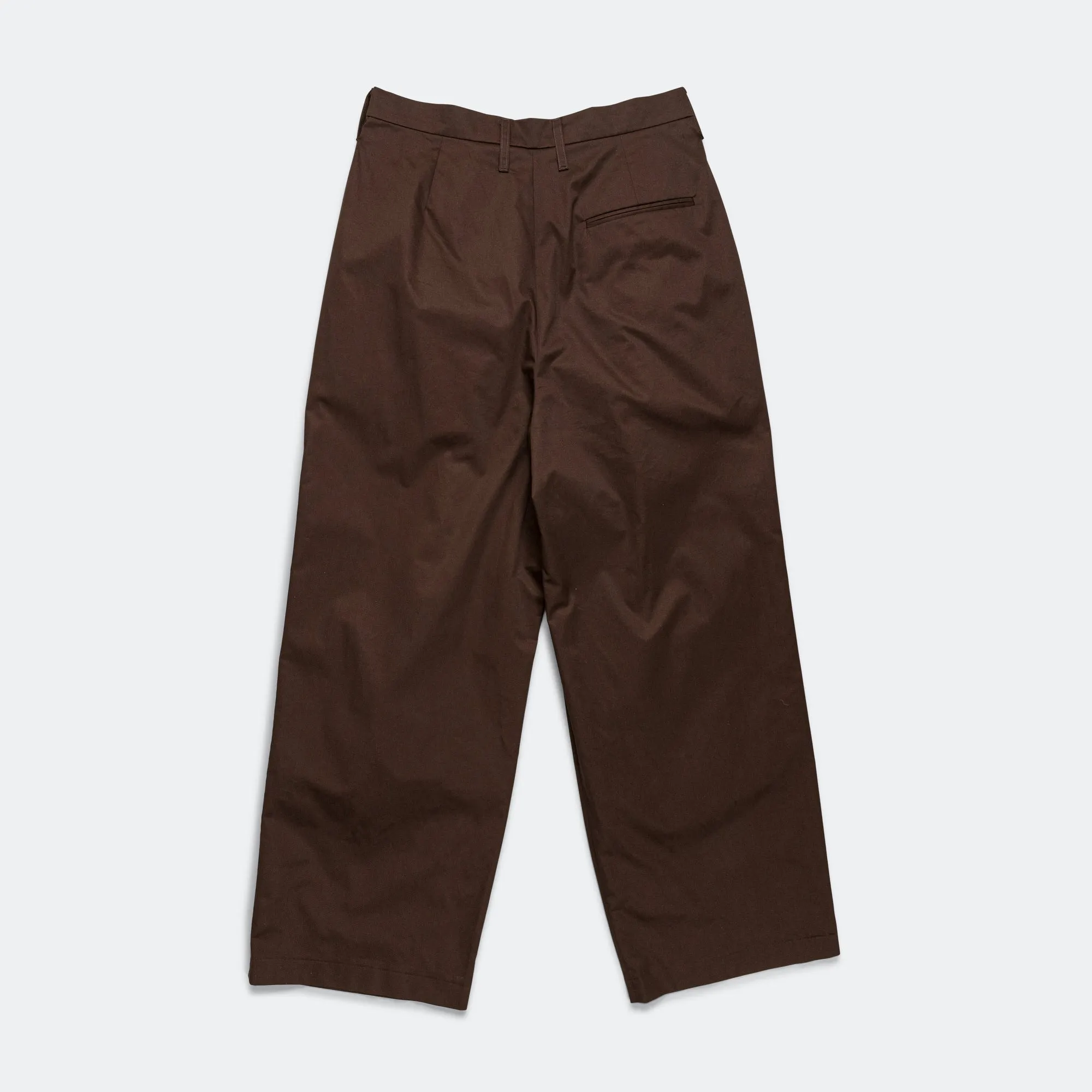 Suit Pants - Cotton Twill Suiting Brown