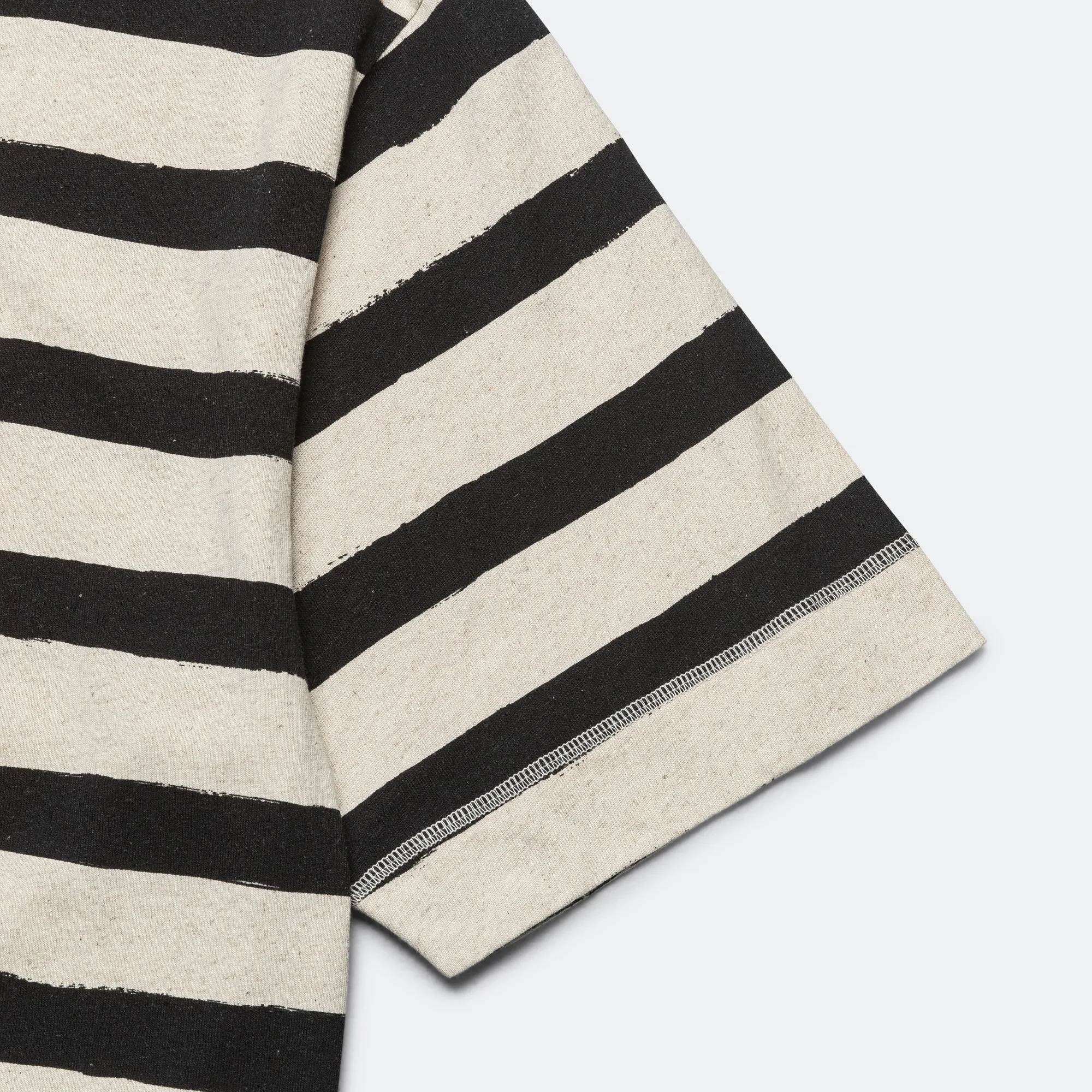 T-Shape Matelot - Cotton Hemp Jersey Natural/Black