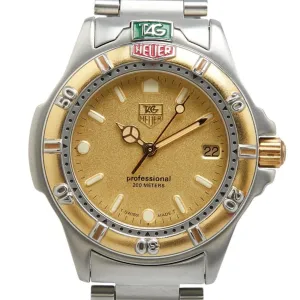 Tag Heuer gold Plated Stainless Steel Wristwatch (Pre-Owned)