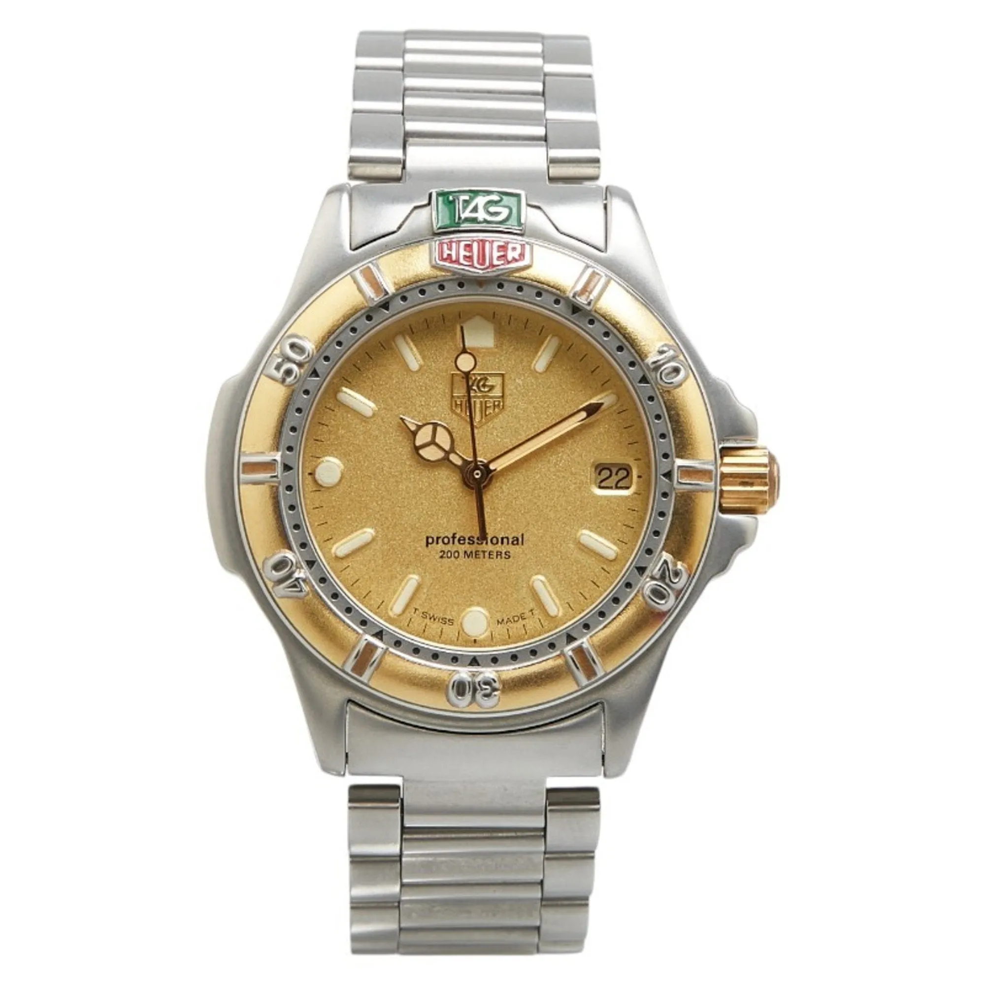 Tag Heuer gold Plated Stainless Steel Wristwatch (Pre-Owned)