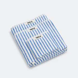 Terry Towel - Coastal Blue Stripe