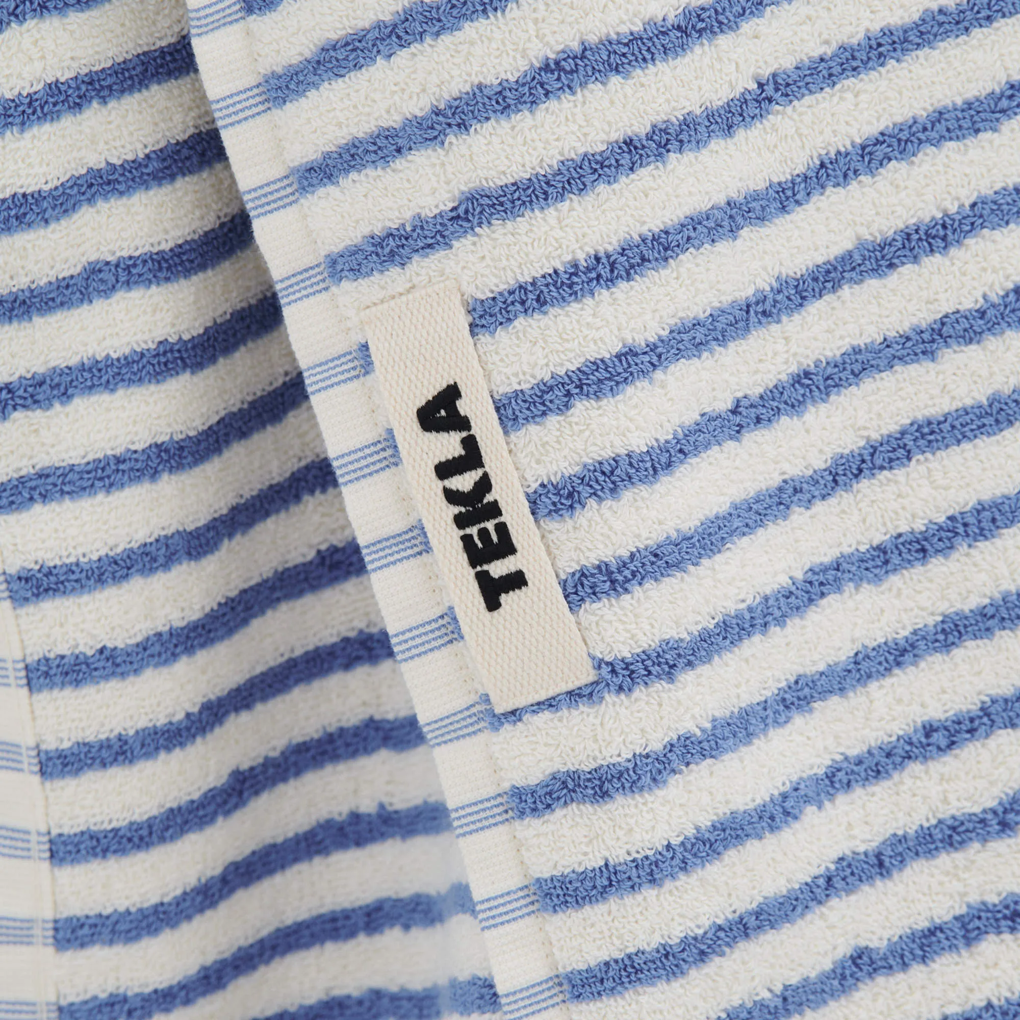 Terry Towel - Coastal Blue Stripe